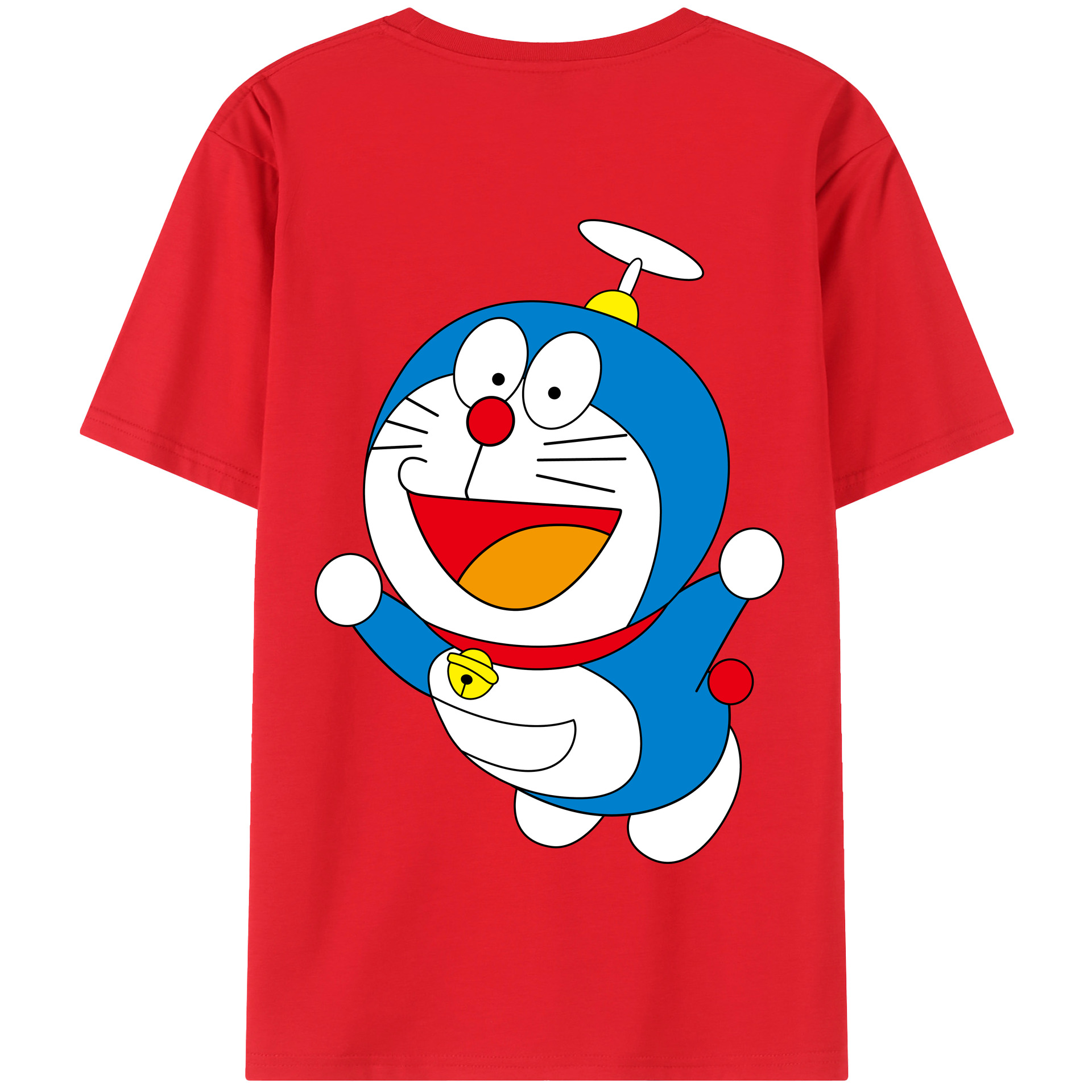（画像用） ドラえもん Doraemon 綿100％半袖Tシャツ（背面プリント）