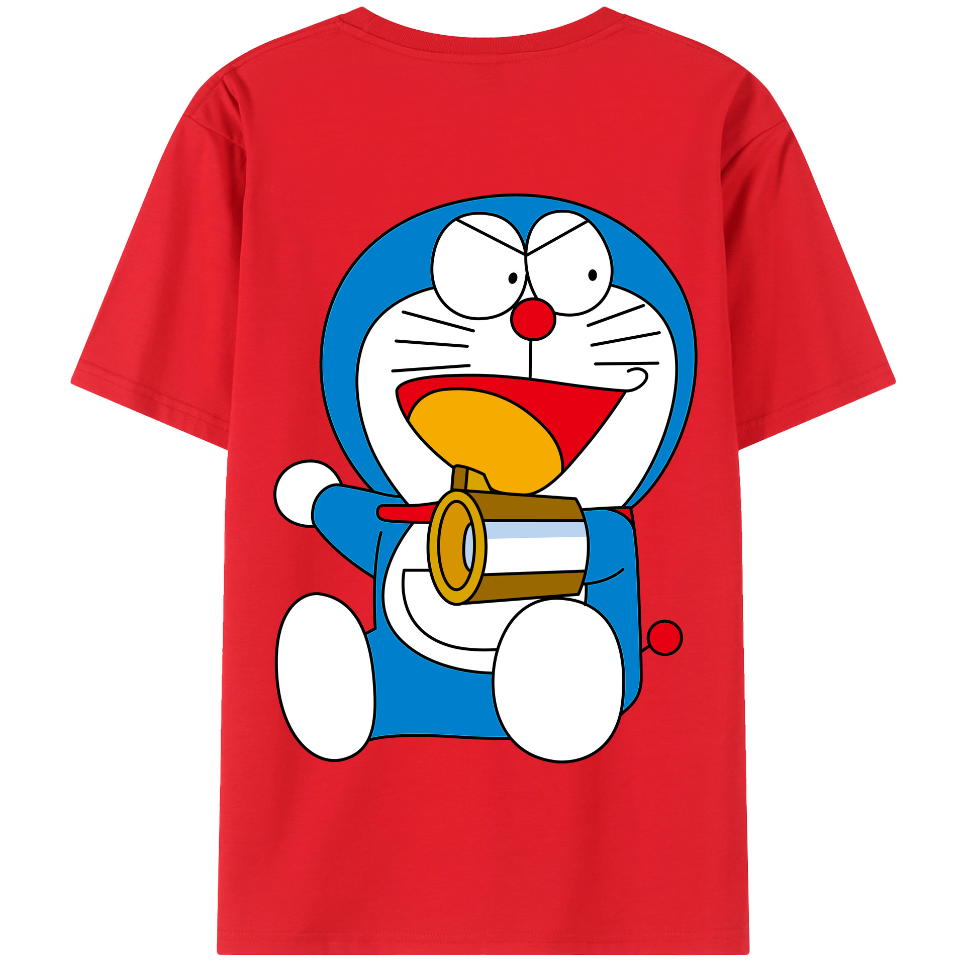 （画像用） ドラえもん Doraemon 綿100％半袖Tシャツ（背面プリント）