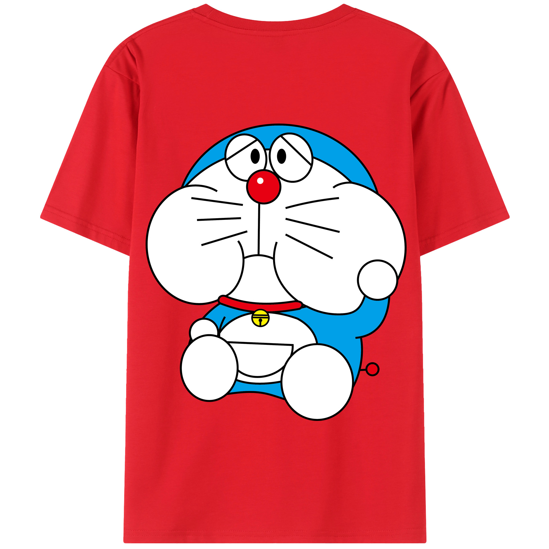 （画像用） ドラえもん Doraemon 綿100％半袖Tシャツ（背面プリント）
