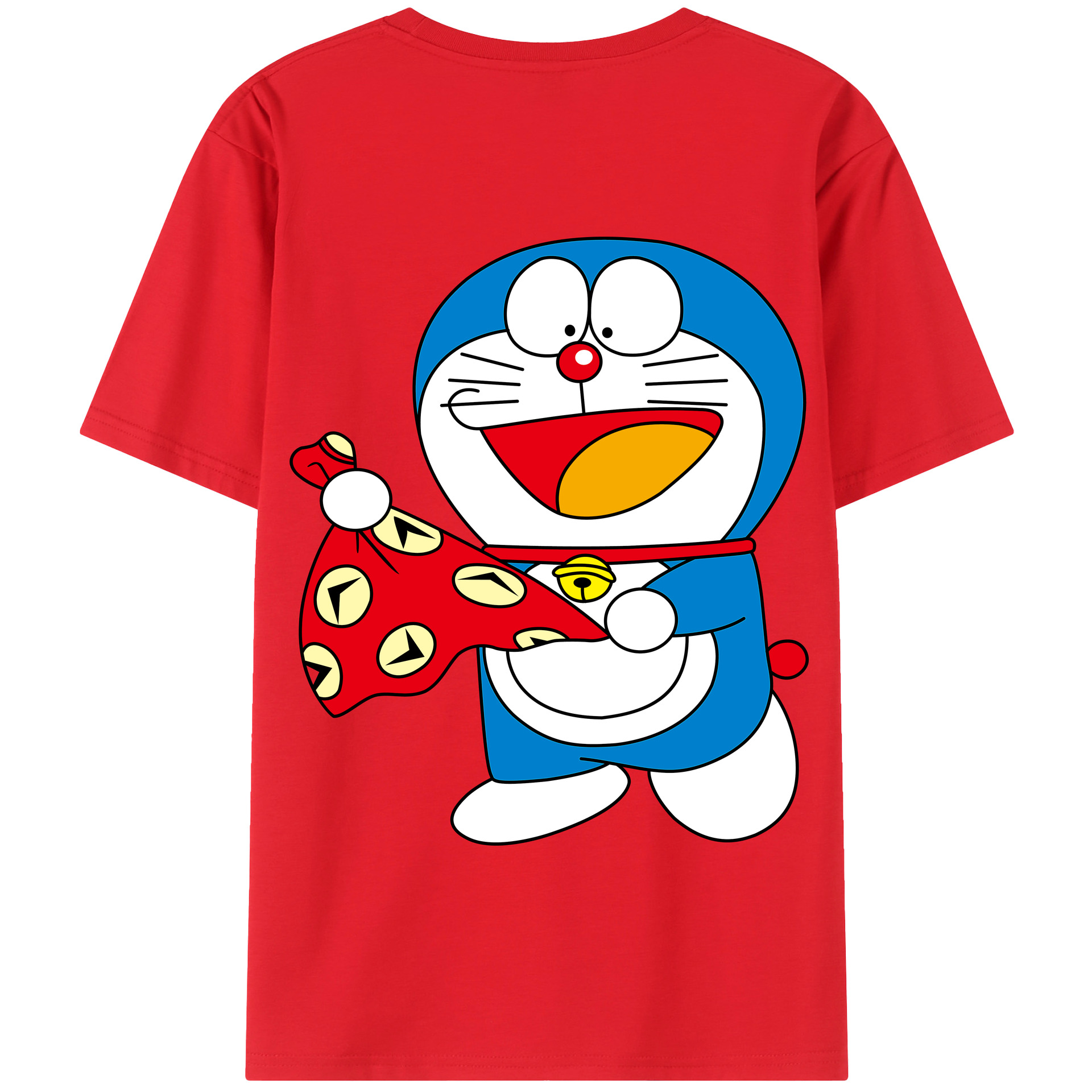（画像用） ドラえもん Doraemon 綿100％半袖Tシャツ（背面プリント）