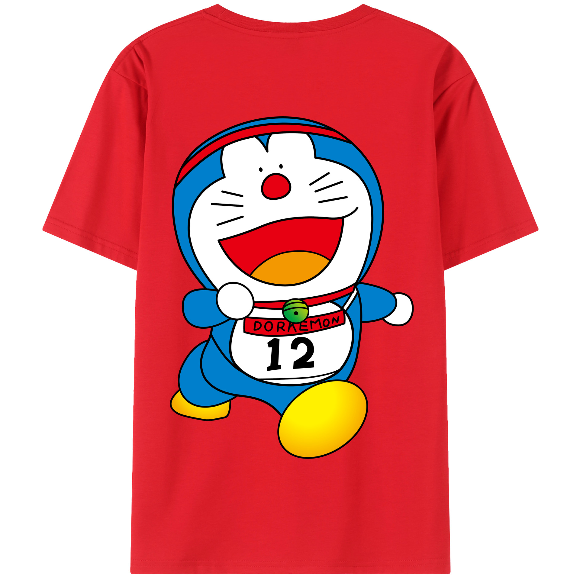 （画像用） ドラえもん Doraemon 綿100％半袖Tシャツ（背面プリント）