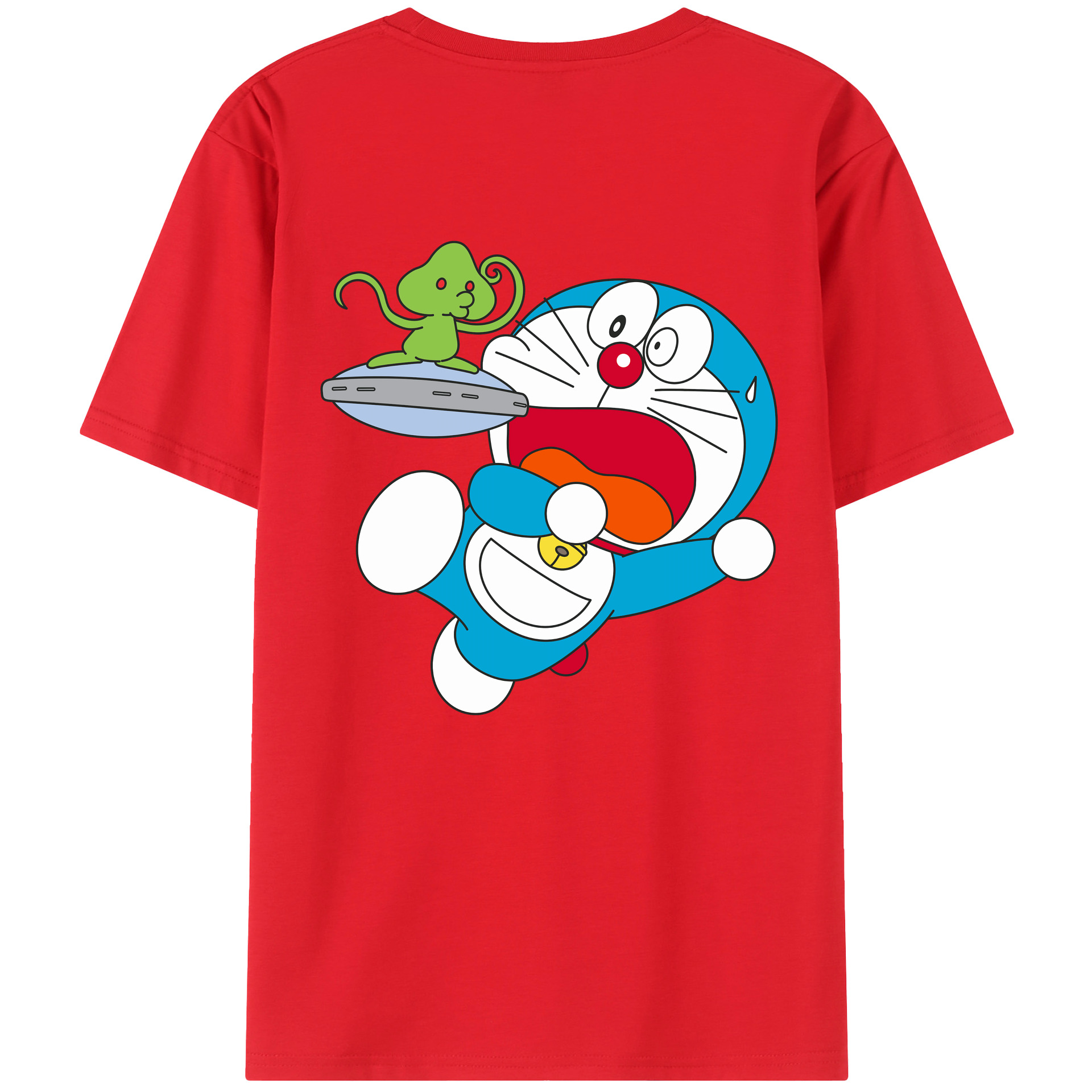 （画像用） ドラえもん Doraemon 綿100％半袖Tシャツ（背面プリント）