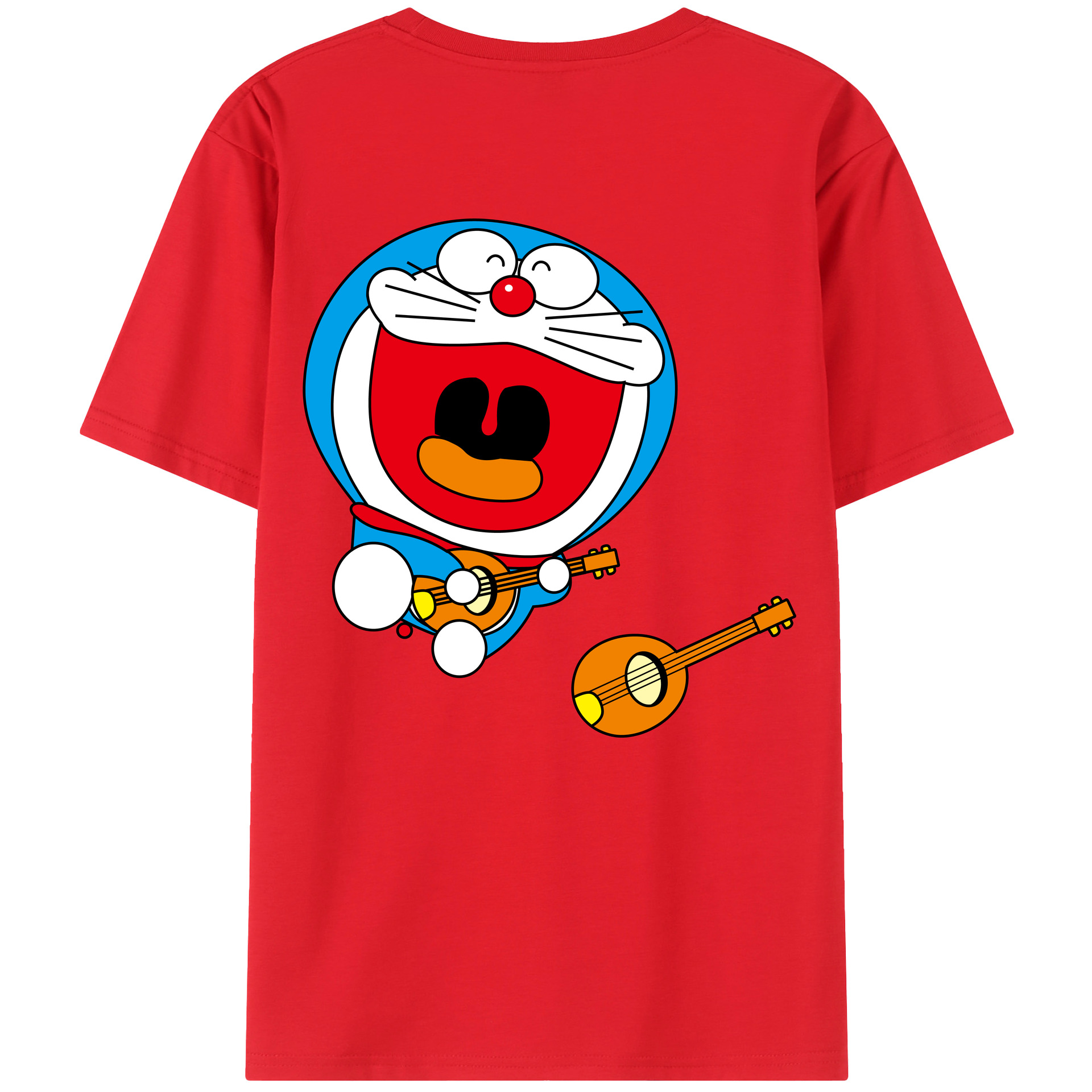 （画像用） ドラえもん Doraemon 綿100％半袖Tシャツ（背面プリント）