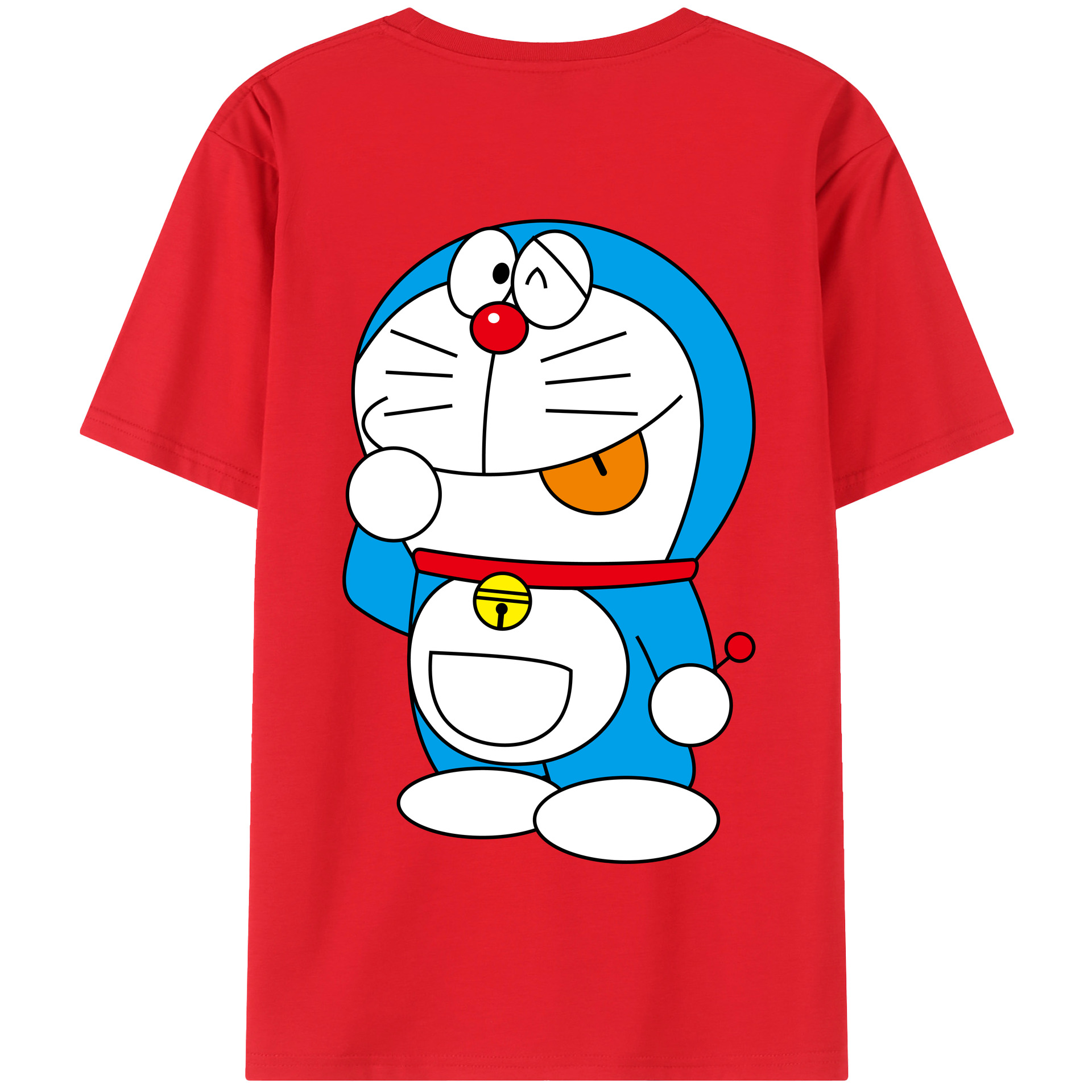 （画像用） ドラえもん Doraemon 綿100％半袖Tシャツ（背面プリント）