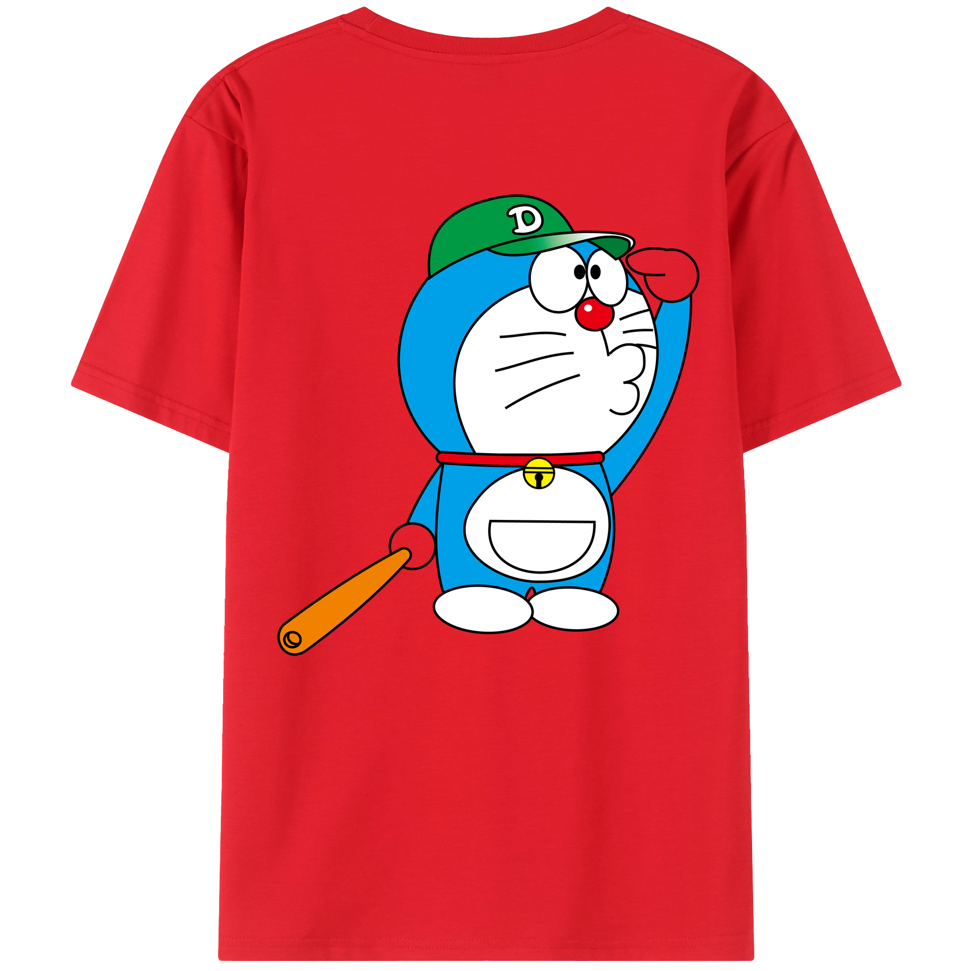 （画像用） ドラえもん Doraemon 綿100％半袖Tシャツ（背面プリント）