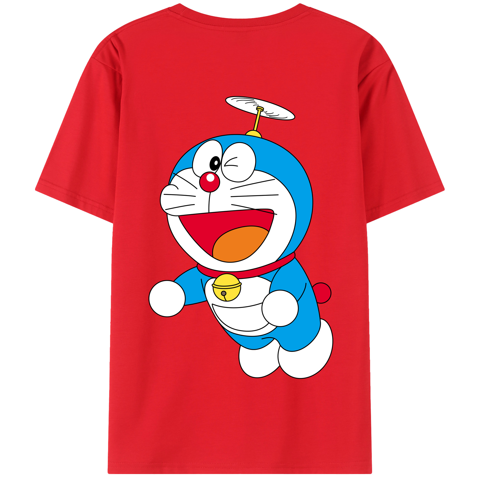 （画像用） ドラえもん Doraemon 綿100％半袖Tシャツ（背面プリント）