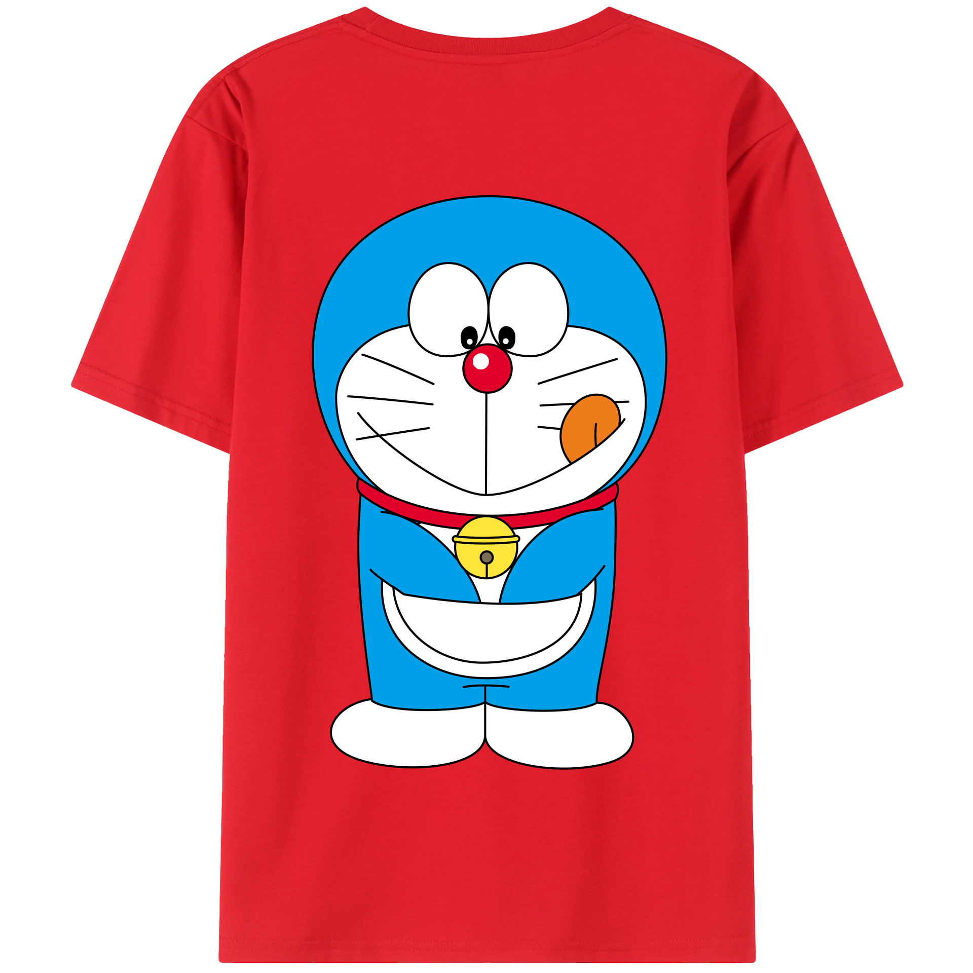（画像用） ドラえもん Doraemon 綿100％半袖Tシャツ（背面プリント）