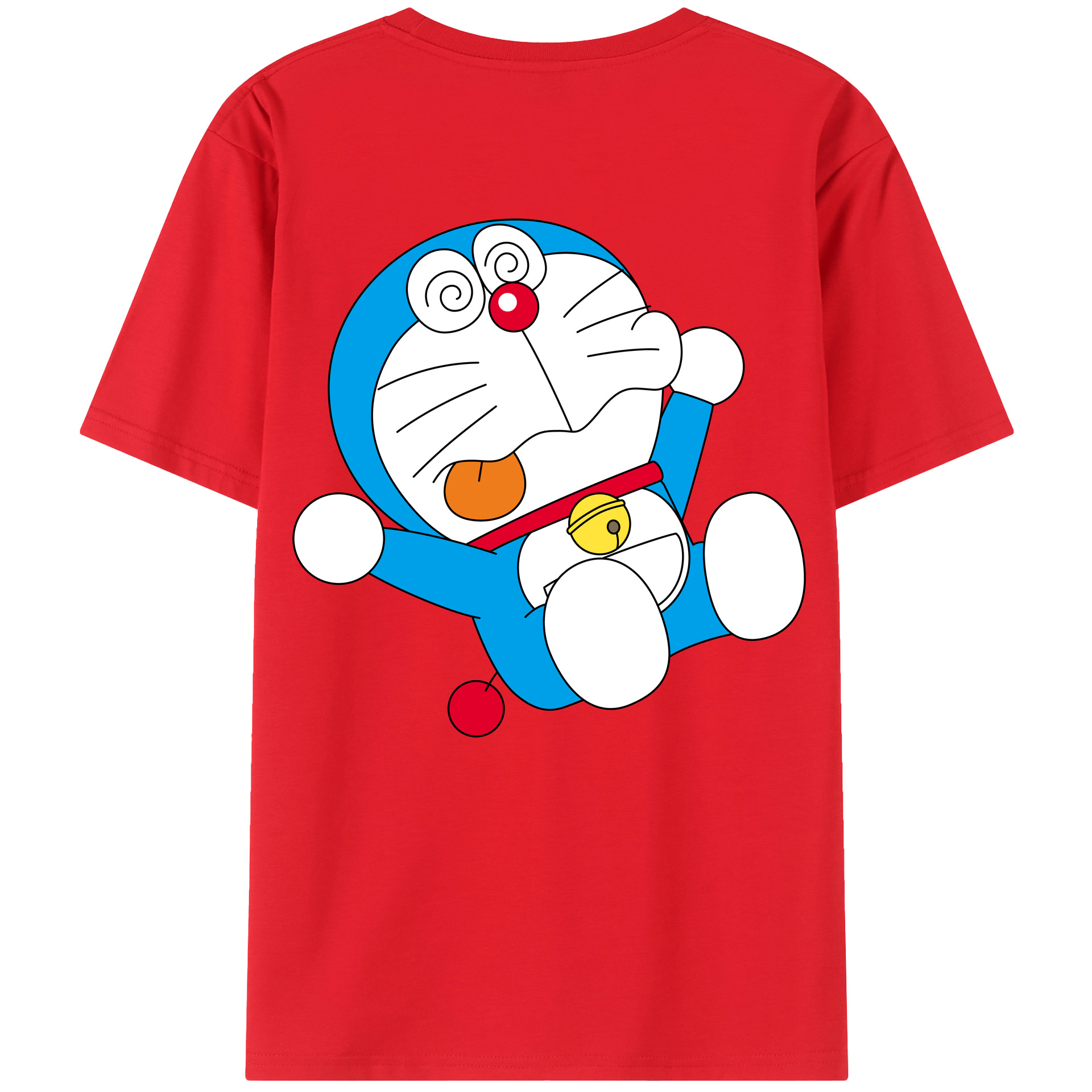 （画像用） ドラえもん Doraemon 綿100％半袖Tシャツ（背面プリント）