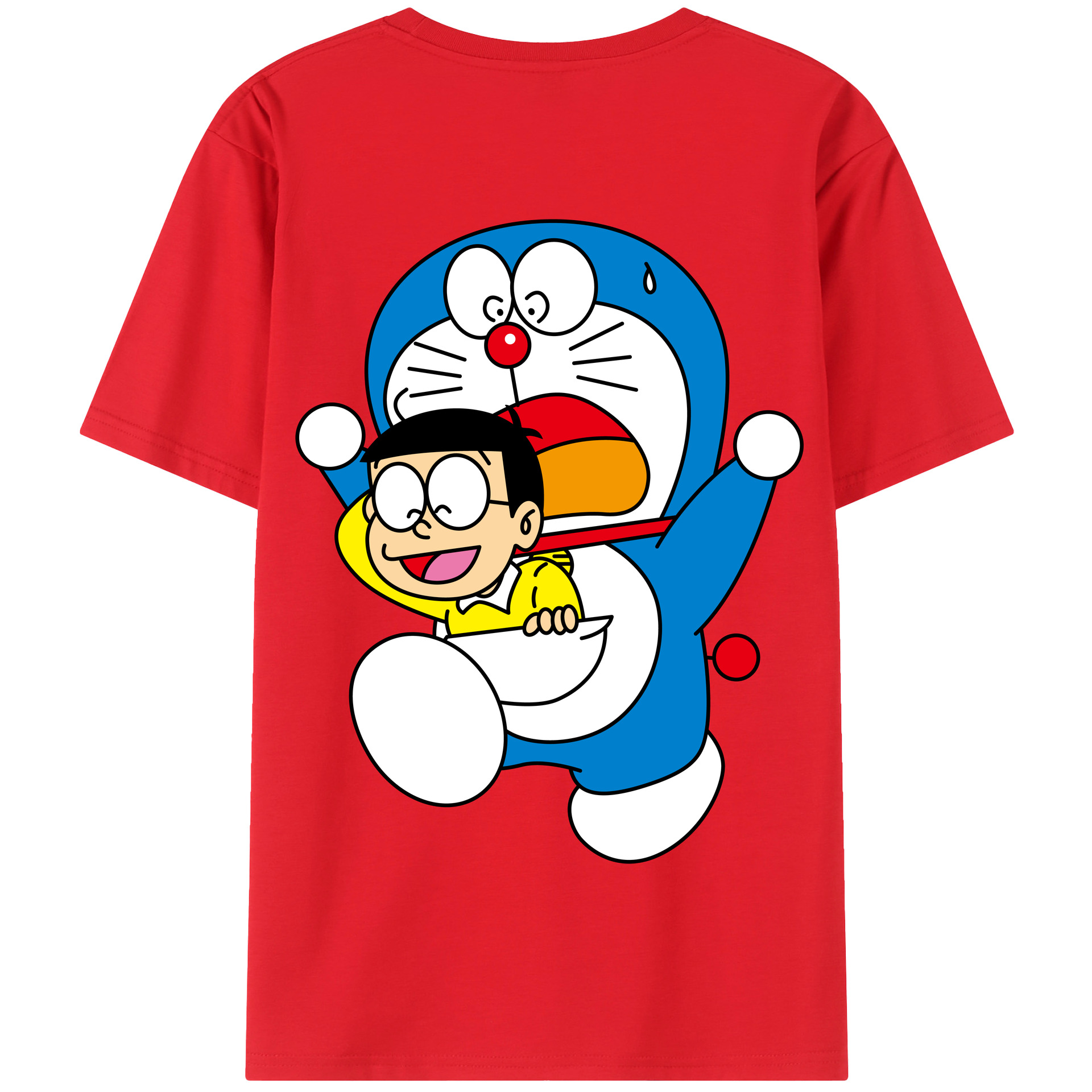 （画像用） ドラえもん Doraemon 綿100％半袖Tシャツ（背面プリント）