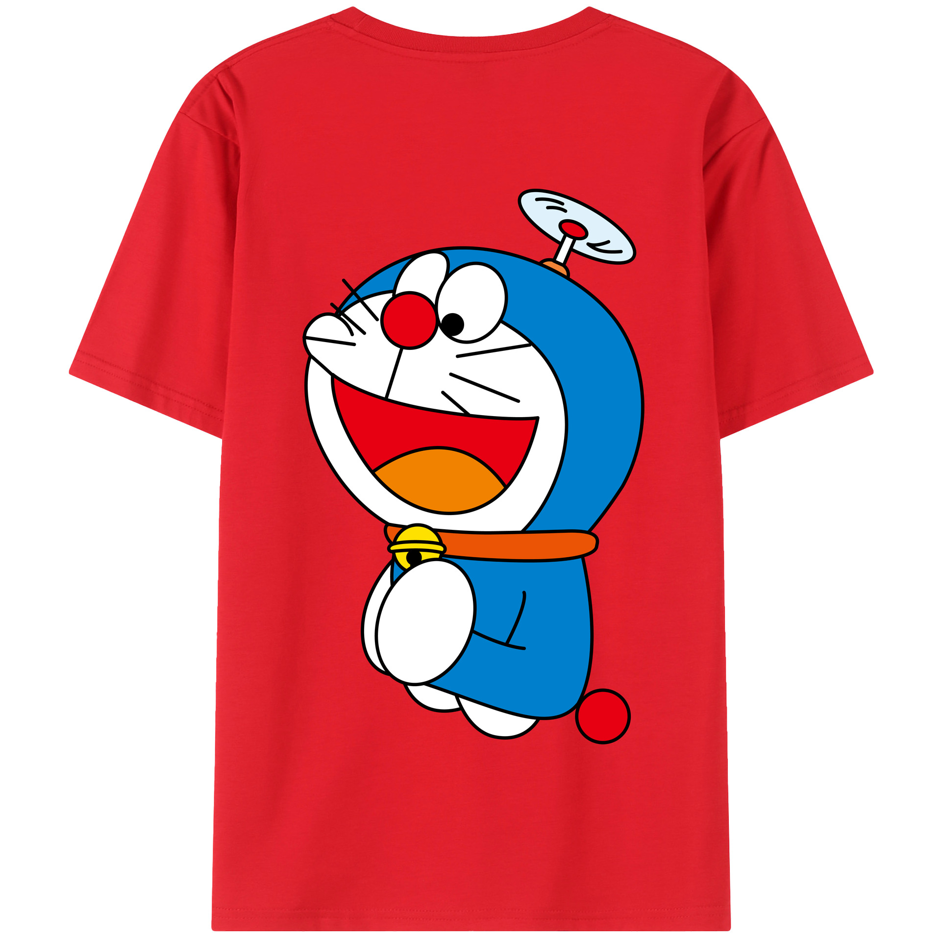 （画像用） ドラえもん Doraemon 綿100％半袖Tシャツ（背面プリント）