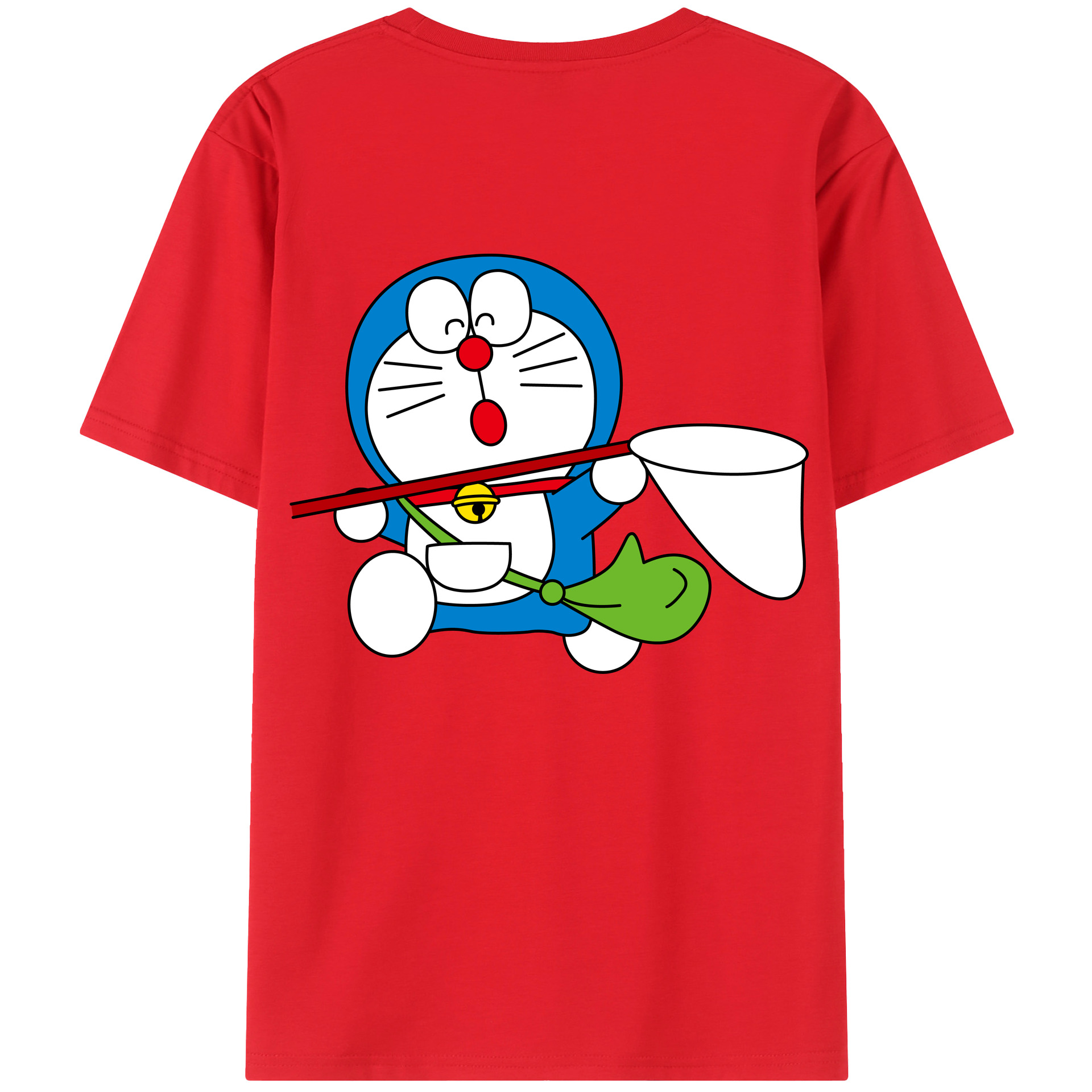 （画像用） ドラえもん Doraemon 綿100％半袖Tシャツ（背面プリント）