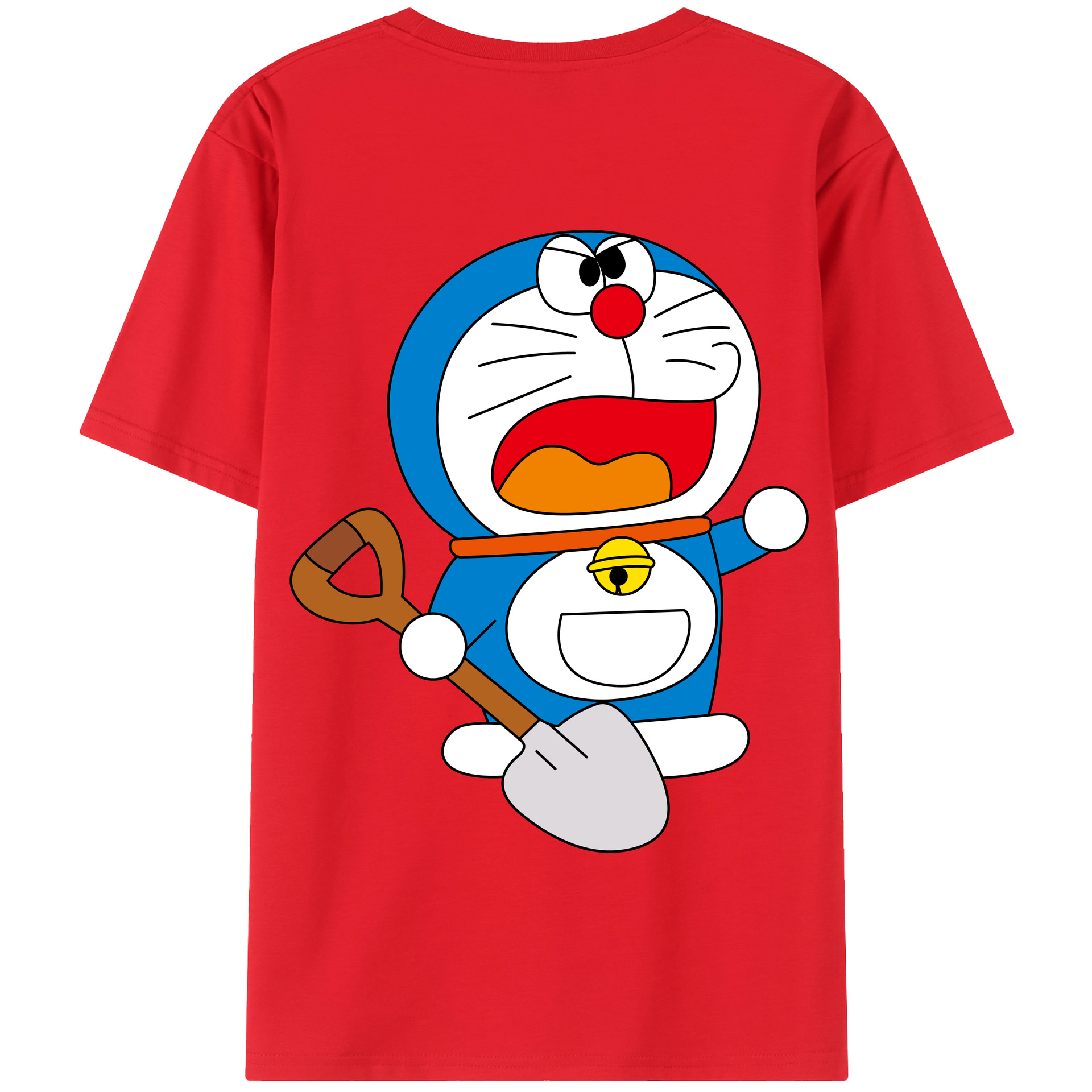（画像用） ドラえもん Doraemon 綿100％半袖Tシャツ（背面プリント）
