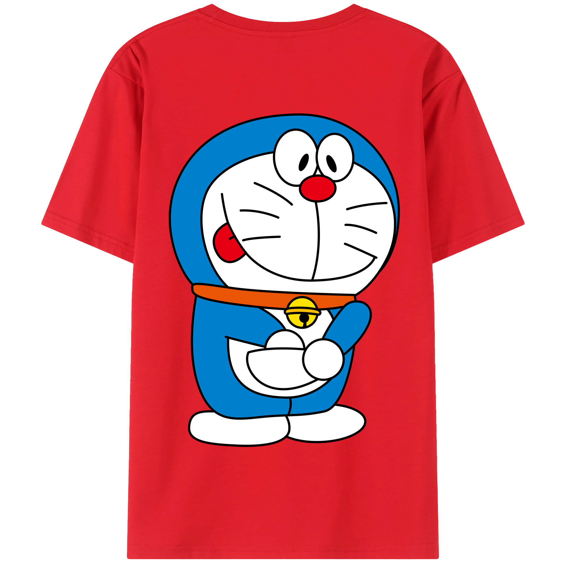 （画像用） ドラえもん Doraemon 綿100％半袖Tシャツ（背面プリント）