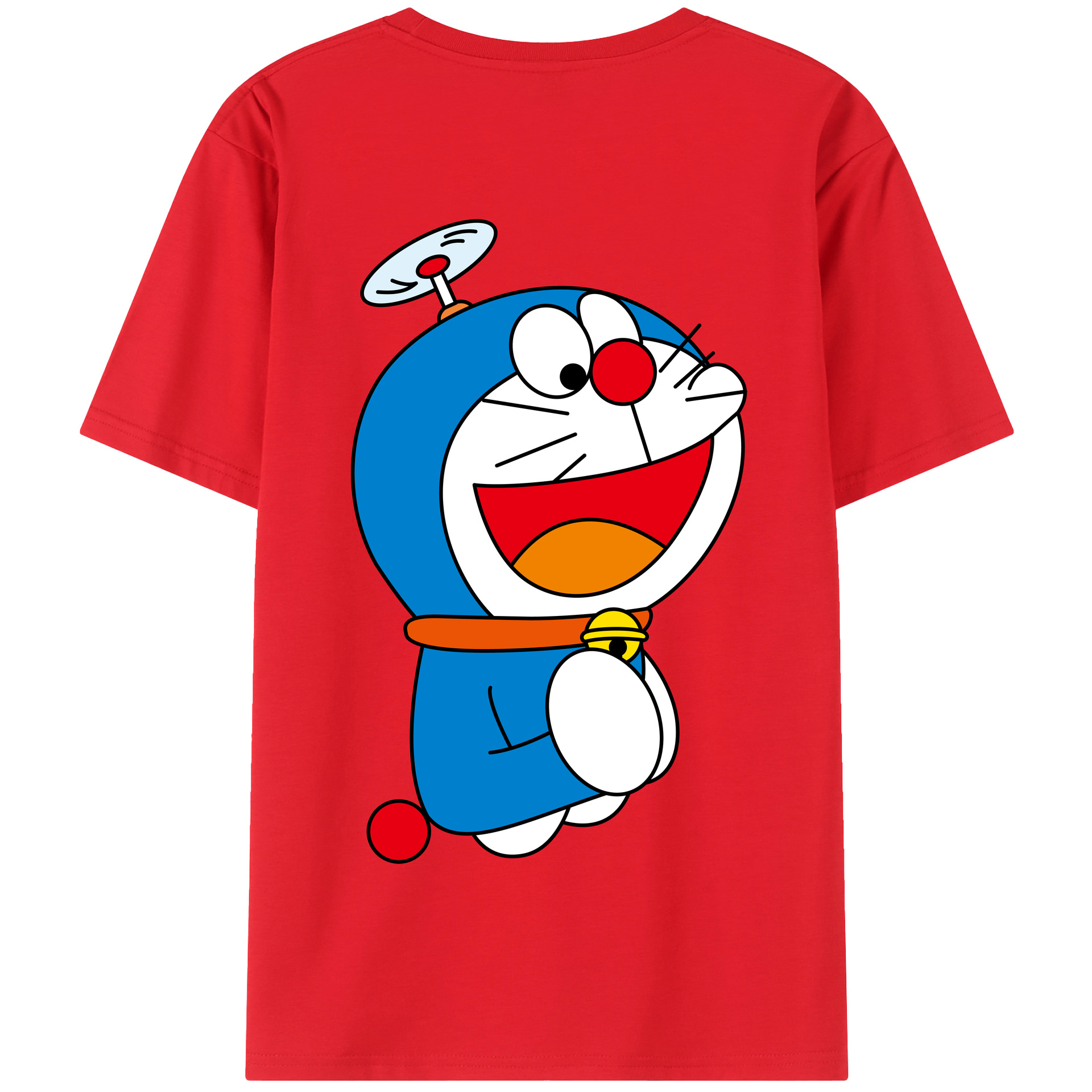（画像用） ドラえもん Doraemon 綿100％半袖Tシャツ（背面プリント）