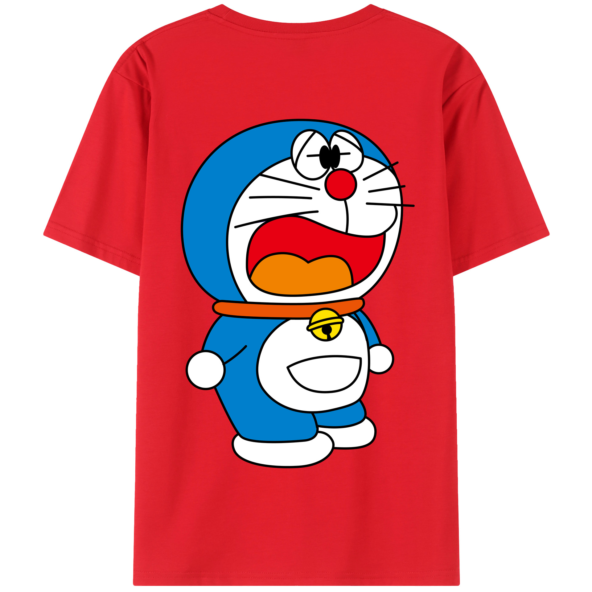 （画像用） ドラえもん Doraemon 綿100％半袖Tシャツ（背面プリント）