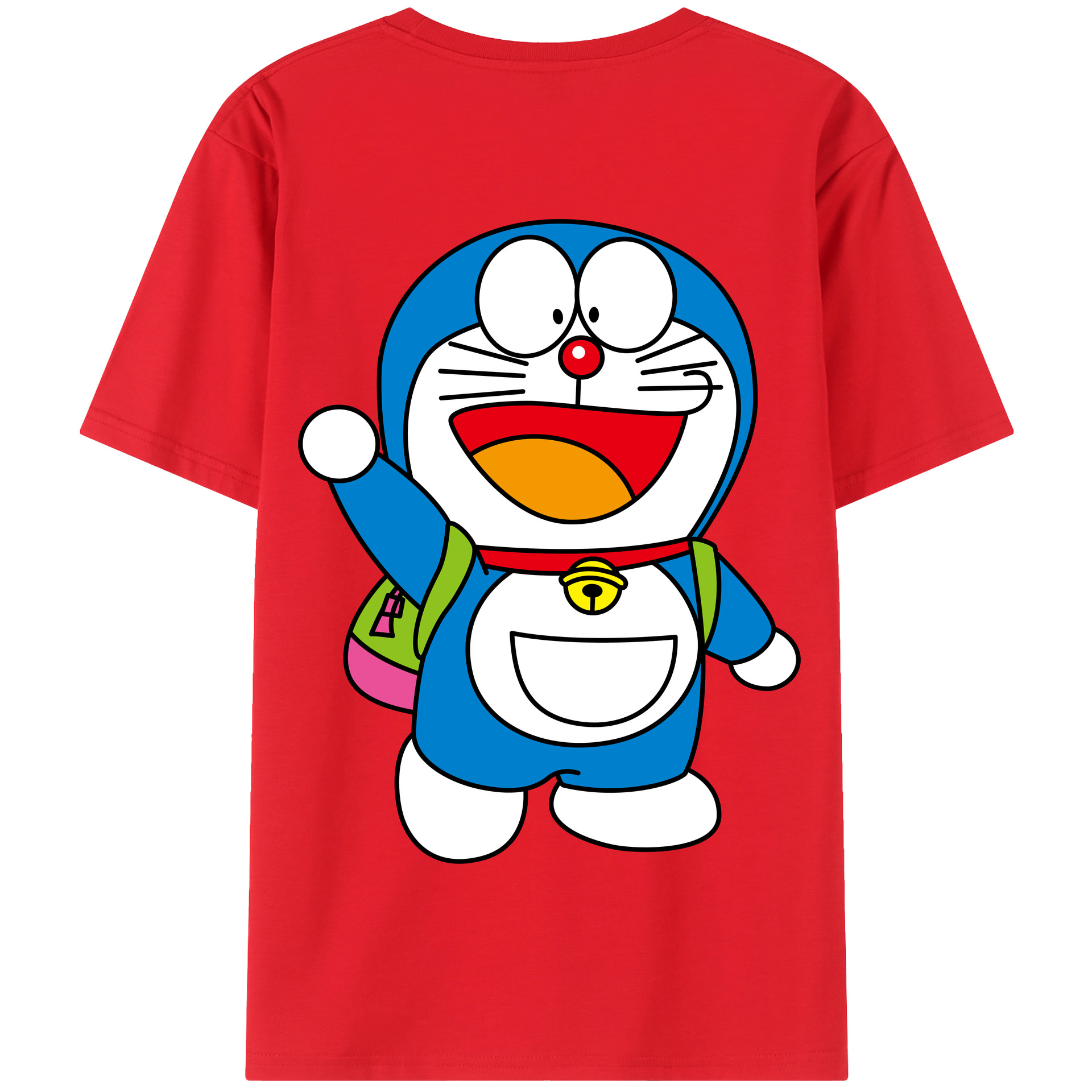 （画像用） ドラえもん Doraemon 綿100％半袖Tシャツ（背面プリント）