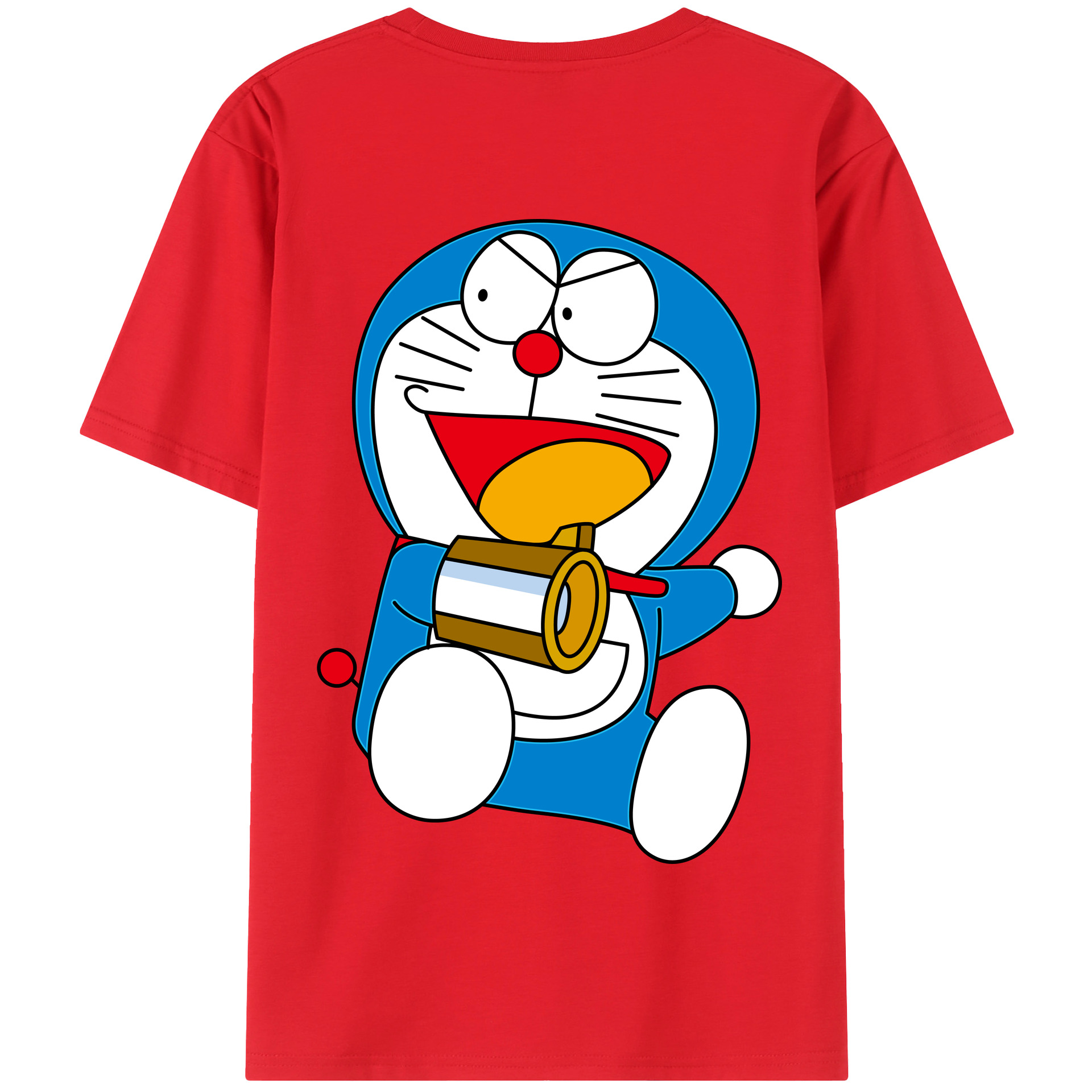 （画像用） ドラえもん Doraemon 綿100％半袖Tシャツ（背面プリント）