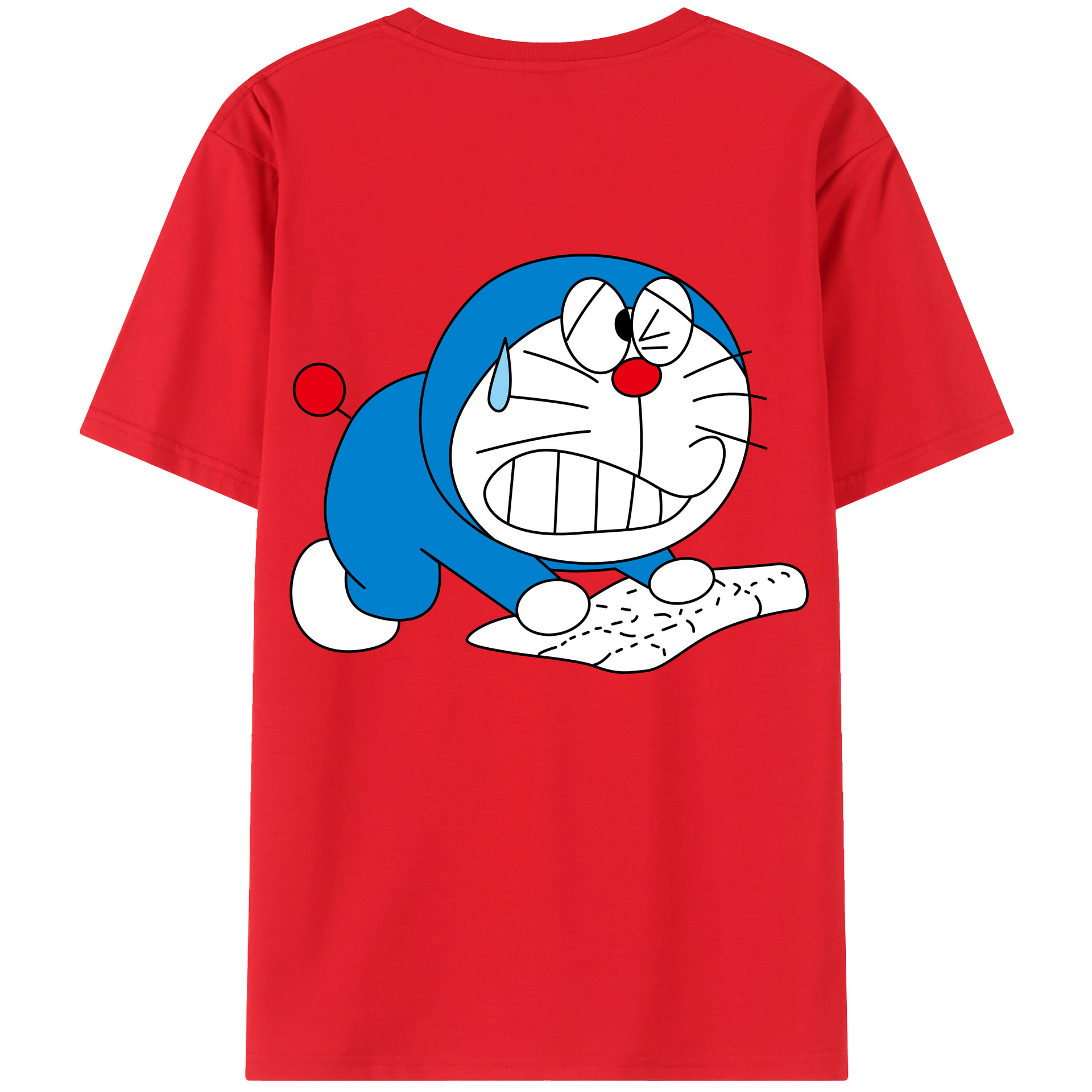 （画像用） ドラえもん Doraemon 綿100％半袖Tシャツ（背面プリント）