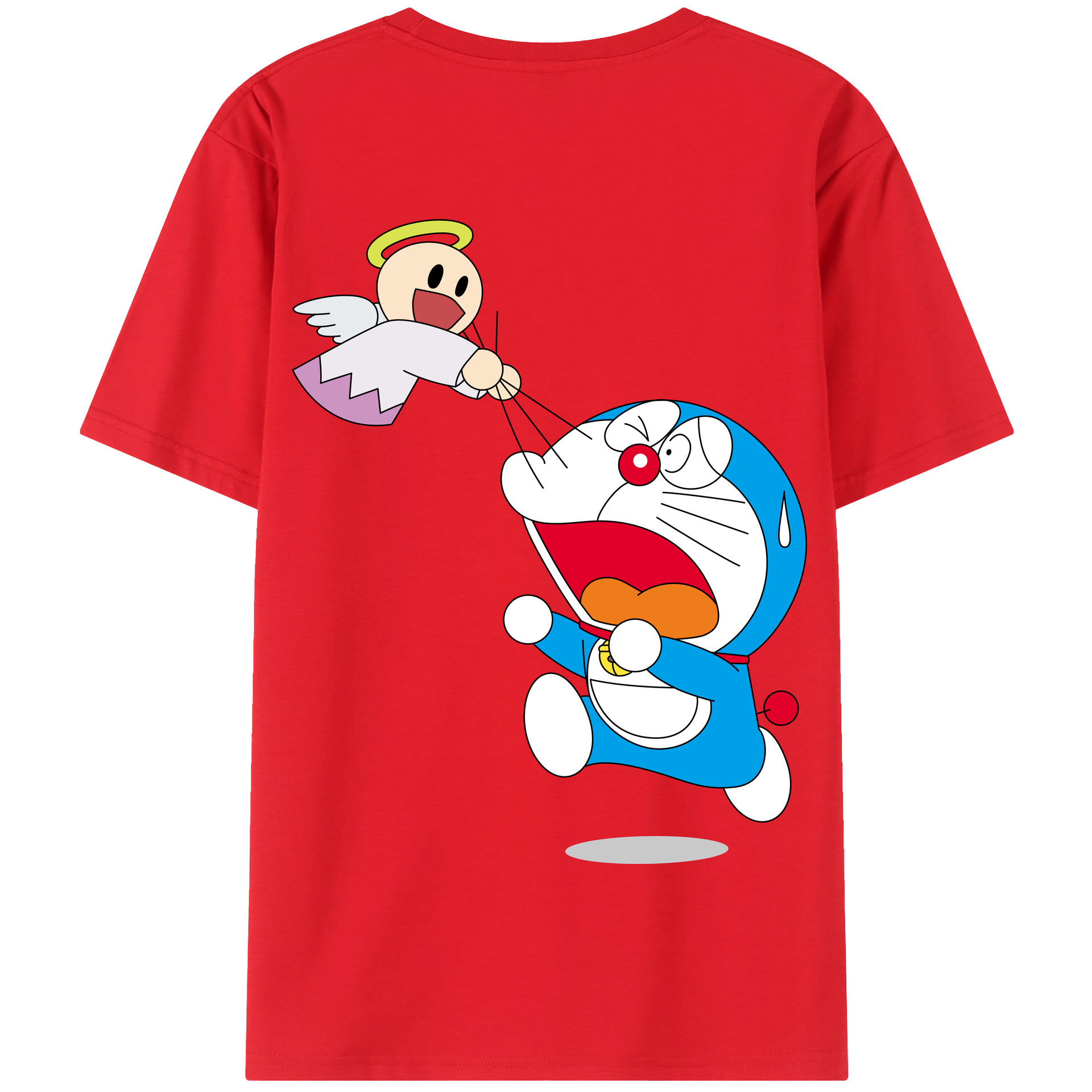 （画像用） ドラえもん Doraemon 綿100％半袖Tシャツ（背面プリント）
