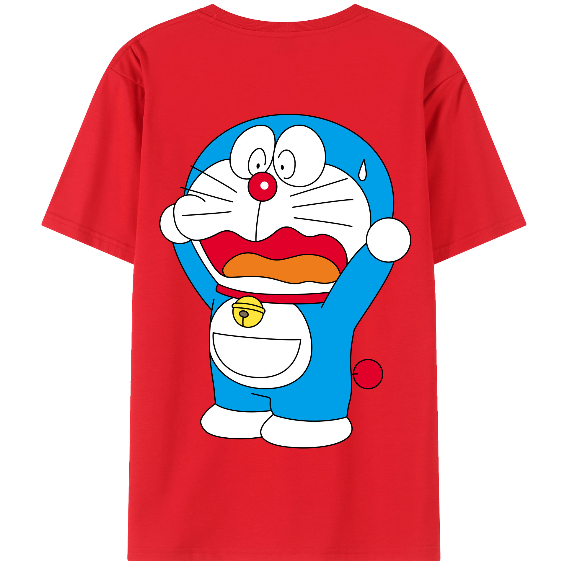 （画像用） ドラえもん Doraemon 綿100％半袖Tシャツ（背面プリント）