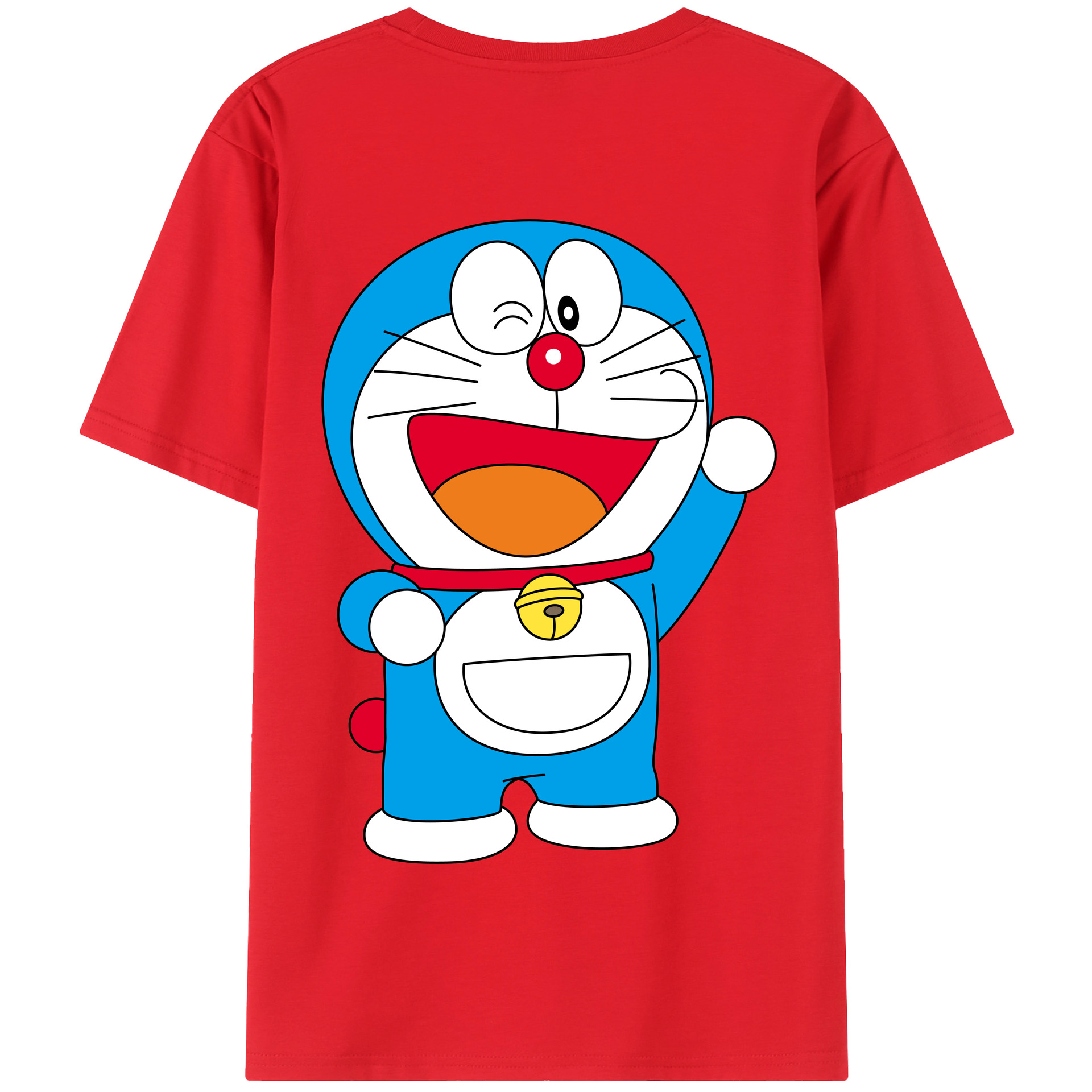 （画像用） ドラえもん Doraemon 綿100％半袖Tシャツ（背面プリント）