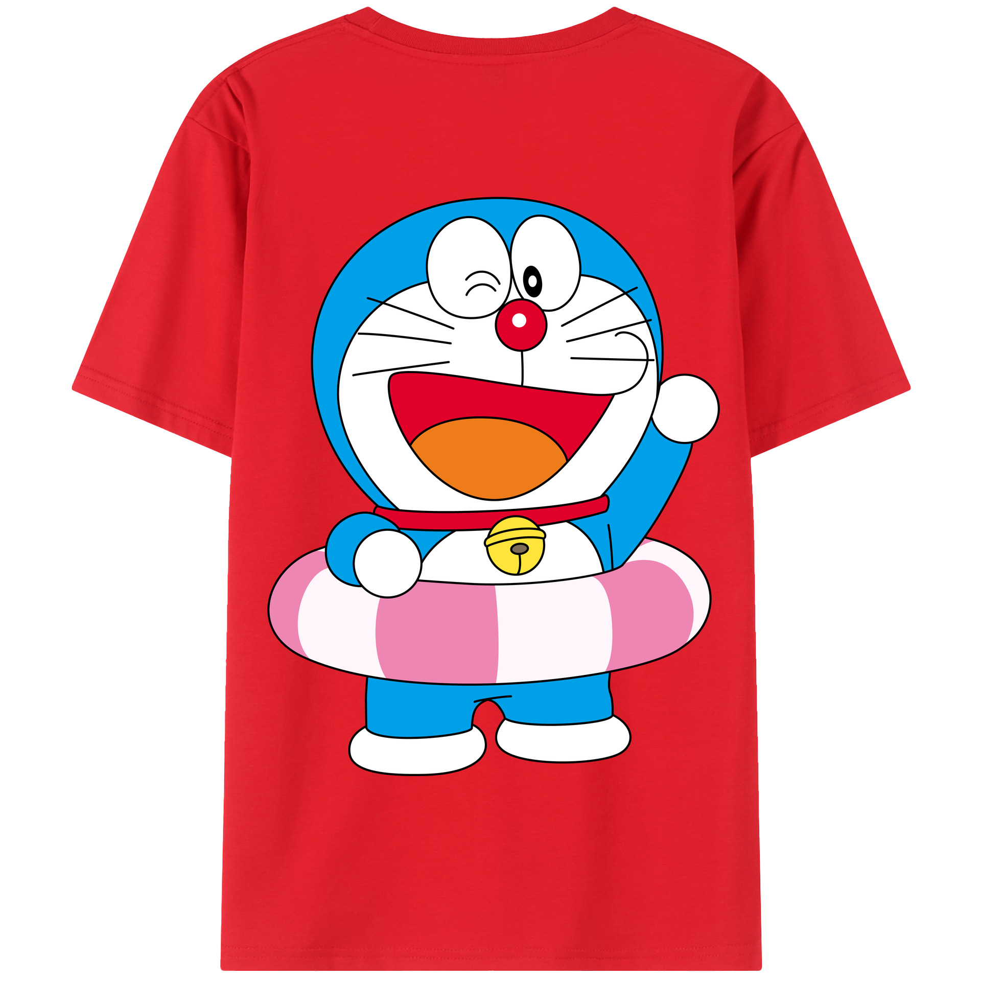（画像用） ドラえもん Doraemon 綿100％半袖Tシャツ（背面プリント）