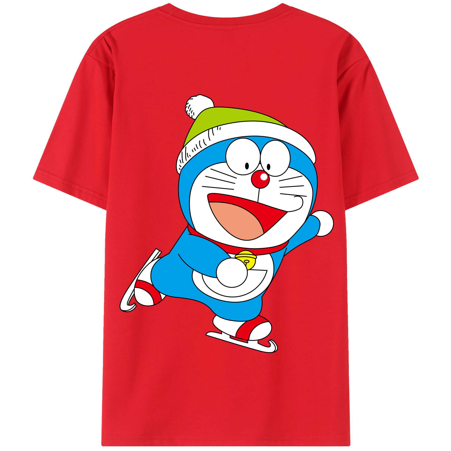 （画像用） ドラえもん Doraemon 綿100％半袖Tシャツ（背面プリント）