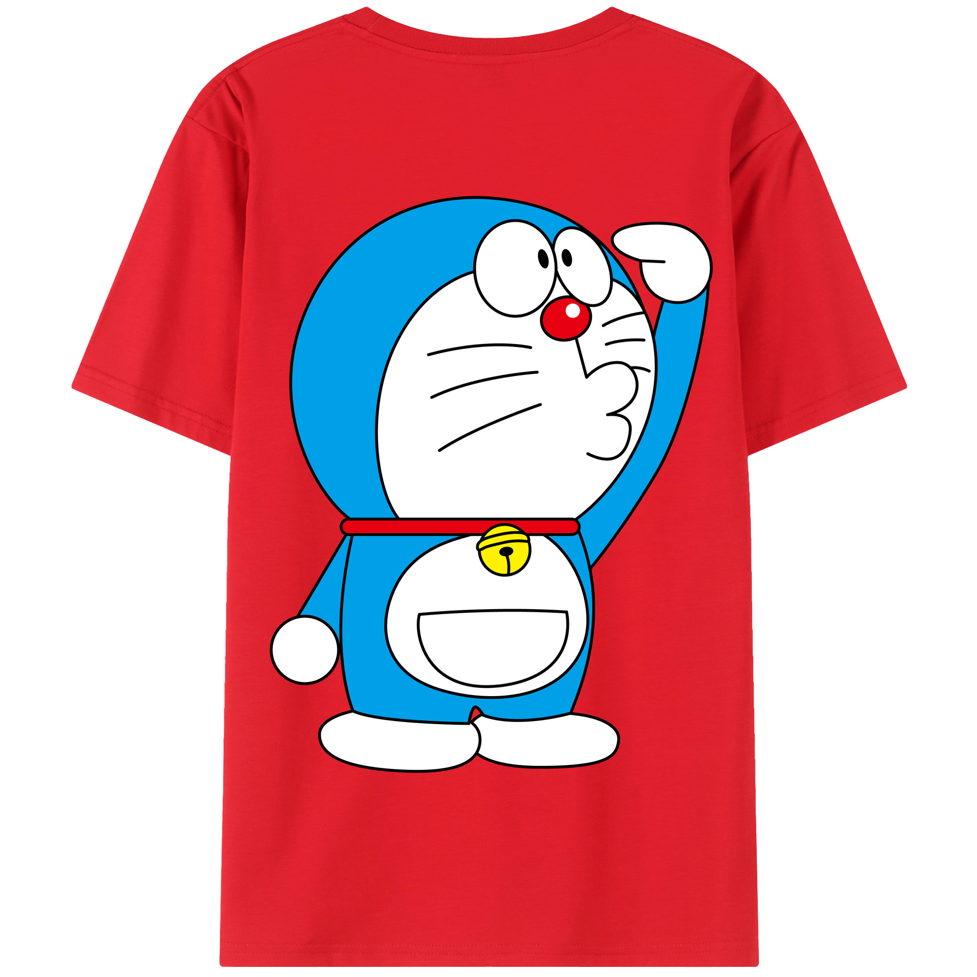 （画像用） ドラえもん Doraemon 綿100％半袖Tシャツ（背面プリント）