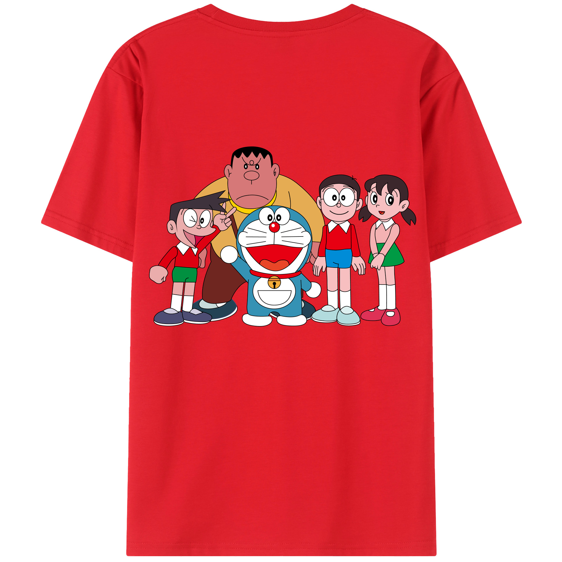 （画像用） ドラえもん 骨川 スネ夫 Doraemon Honekawa Suneo 綿100％半袖Tシャツ（背面プリント）