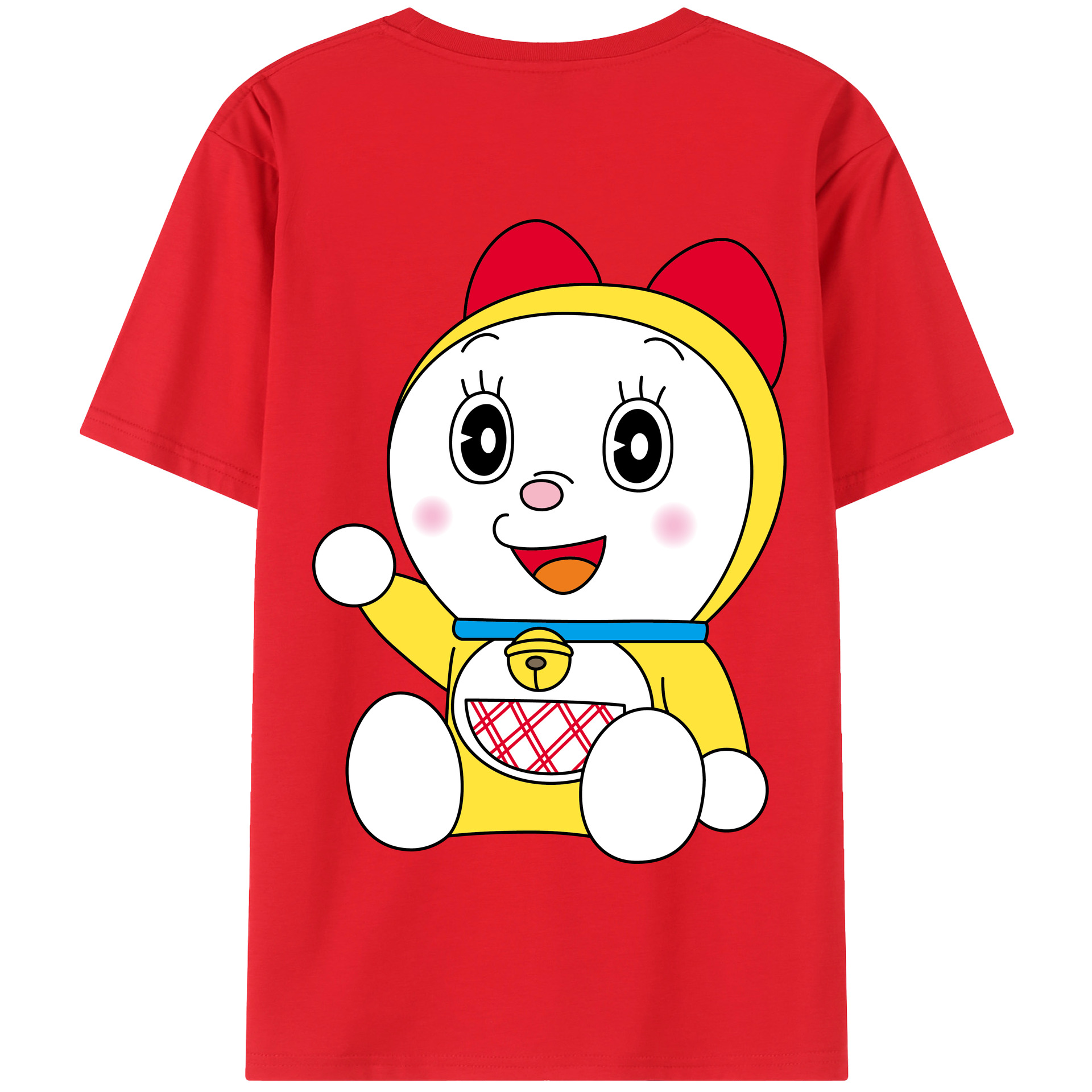 （画像用） ドラえもん ドラミ Doraemon Dorami 綿100％半袖Tシャツ（背面プリント）