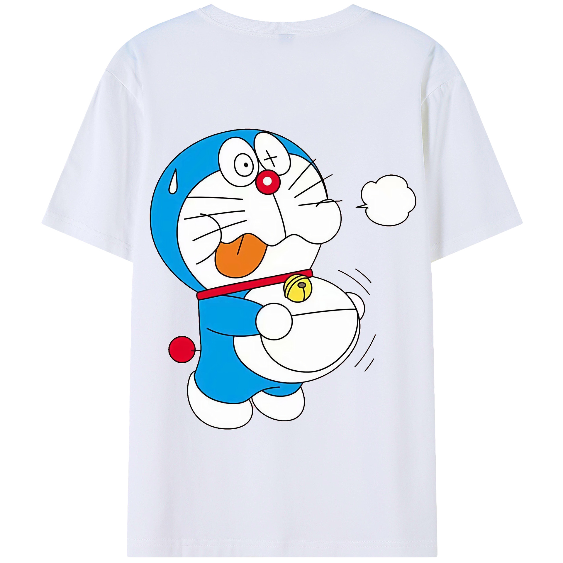 （画像用） ドラえもん Doraemon 綿100％半袖Tシャツ（背面プリント）