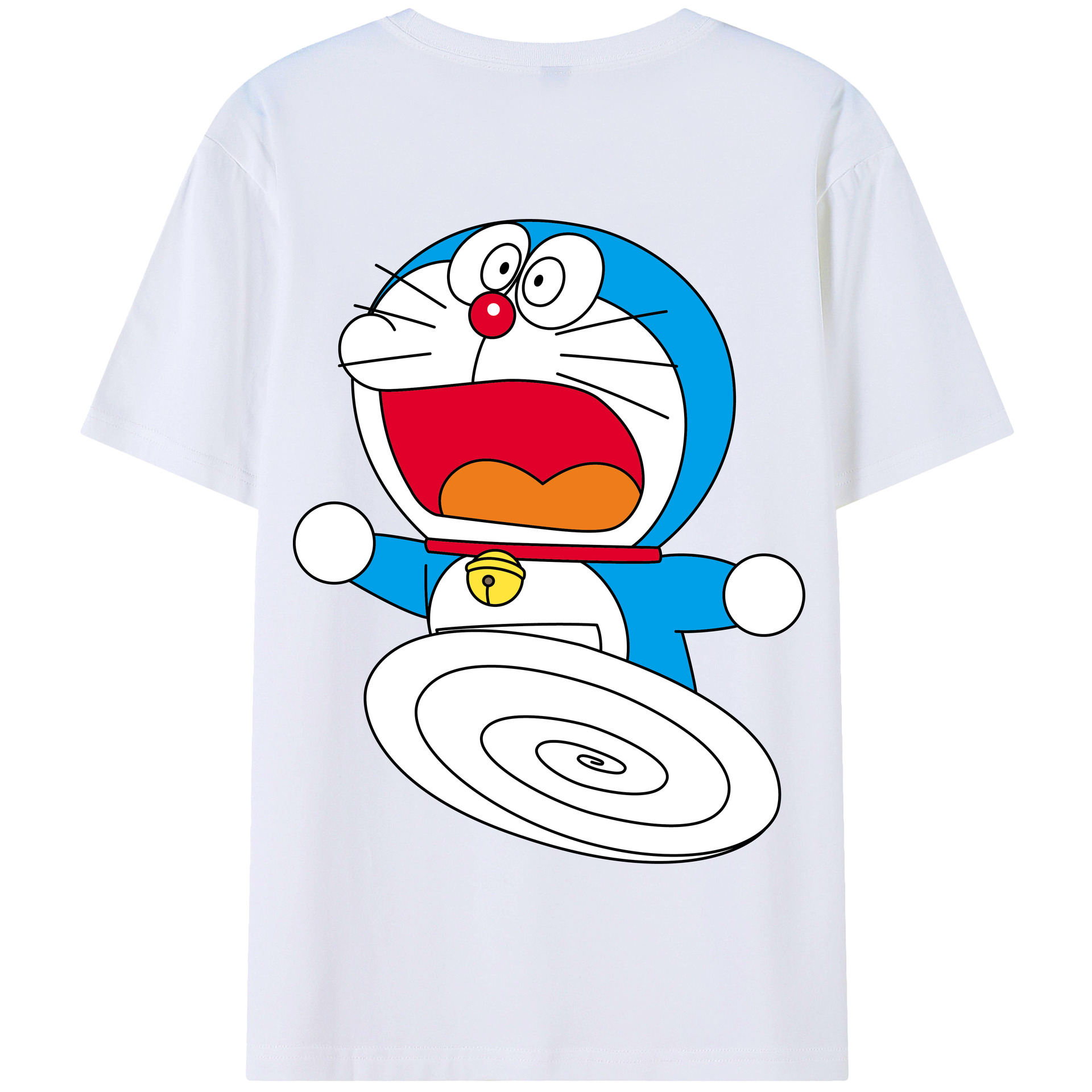 （画像用） ドラえもん Doraemon 綿100％半袖Tシャツ（背面プリント）