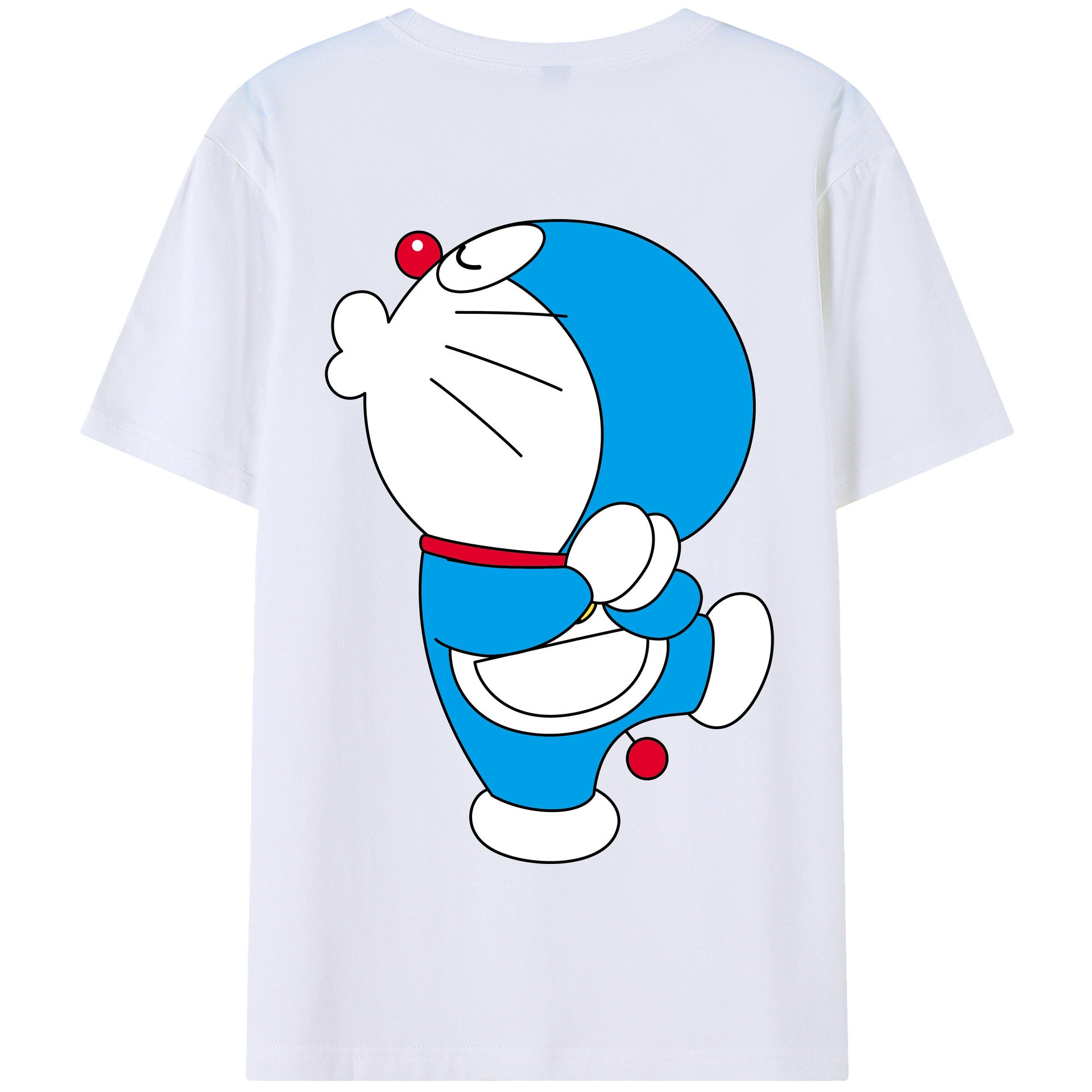 （画像用） ドラえもん Doraemon 綿100％半袖Tシャツ（背面プリント）