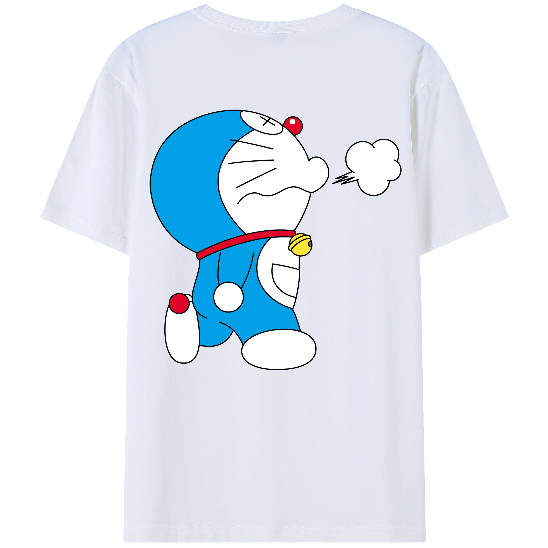 （画像用） ドラえもん Doraemon 綿100％半袖Tシャツ（背面プリント）