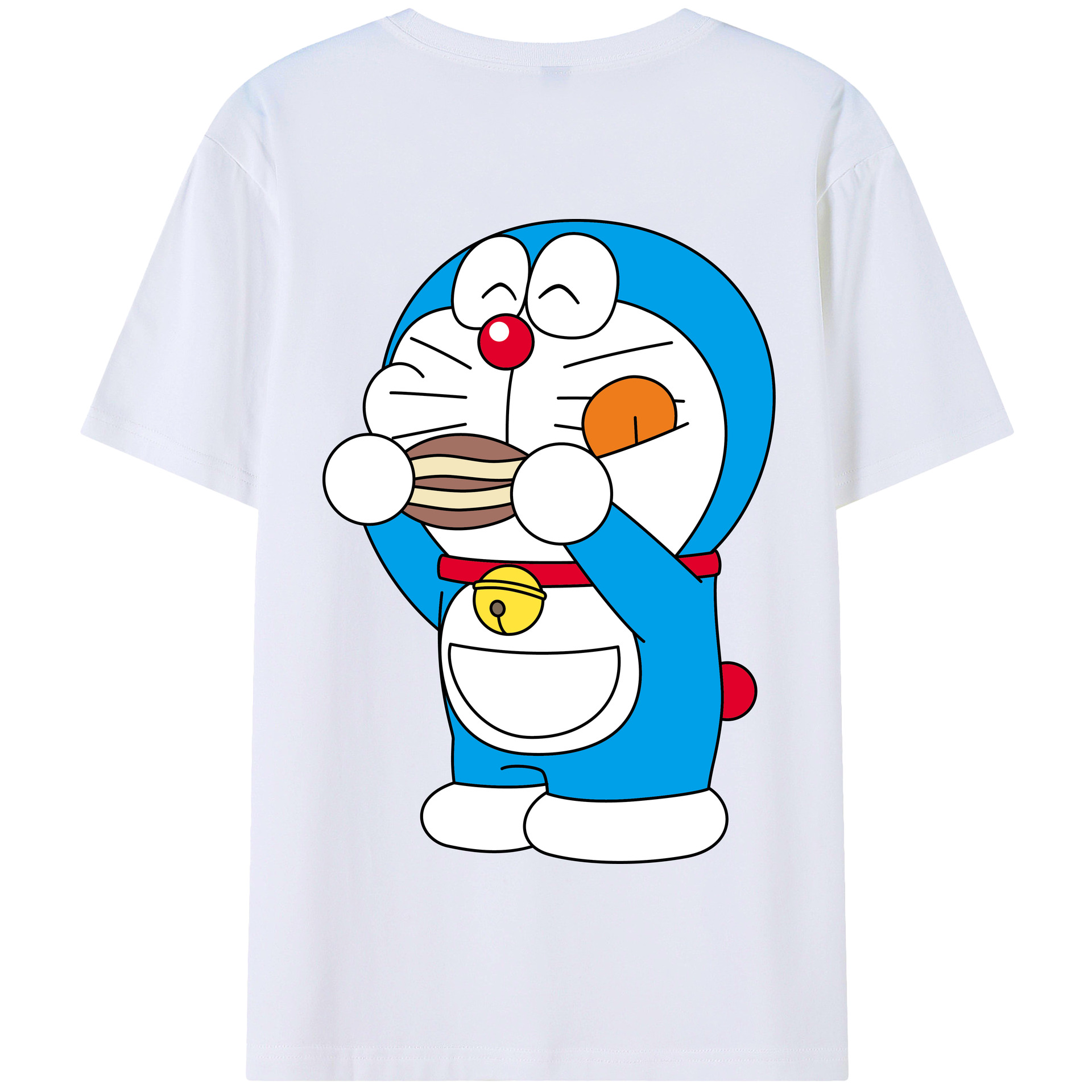 （画像用） ドラえもん Doraemon 綿100％半袖Tシャツ（背面プリント）