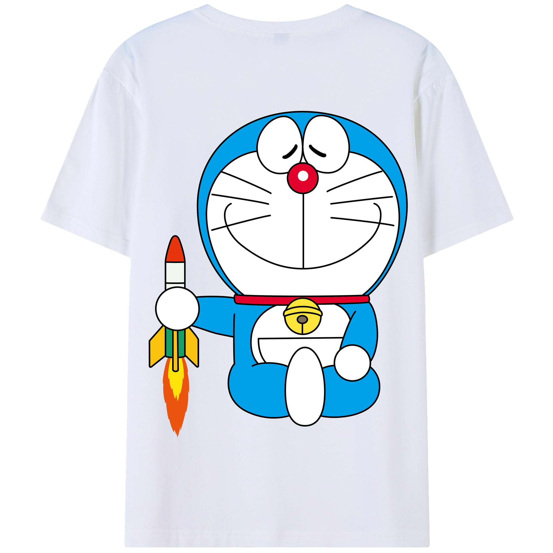 （画像用） ドラえもん Doraemon 綿100％半袖Tシャツ（背面プリント）