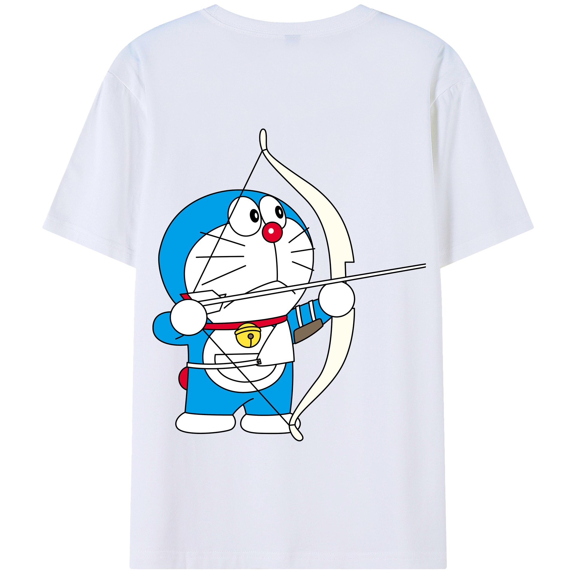 （画像用） ドラえもん Doraemon 綿100％半袖Tシャツ（背面プリント）
