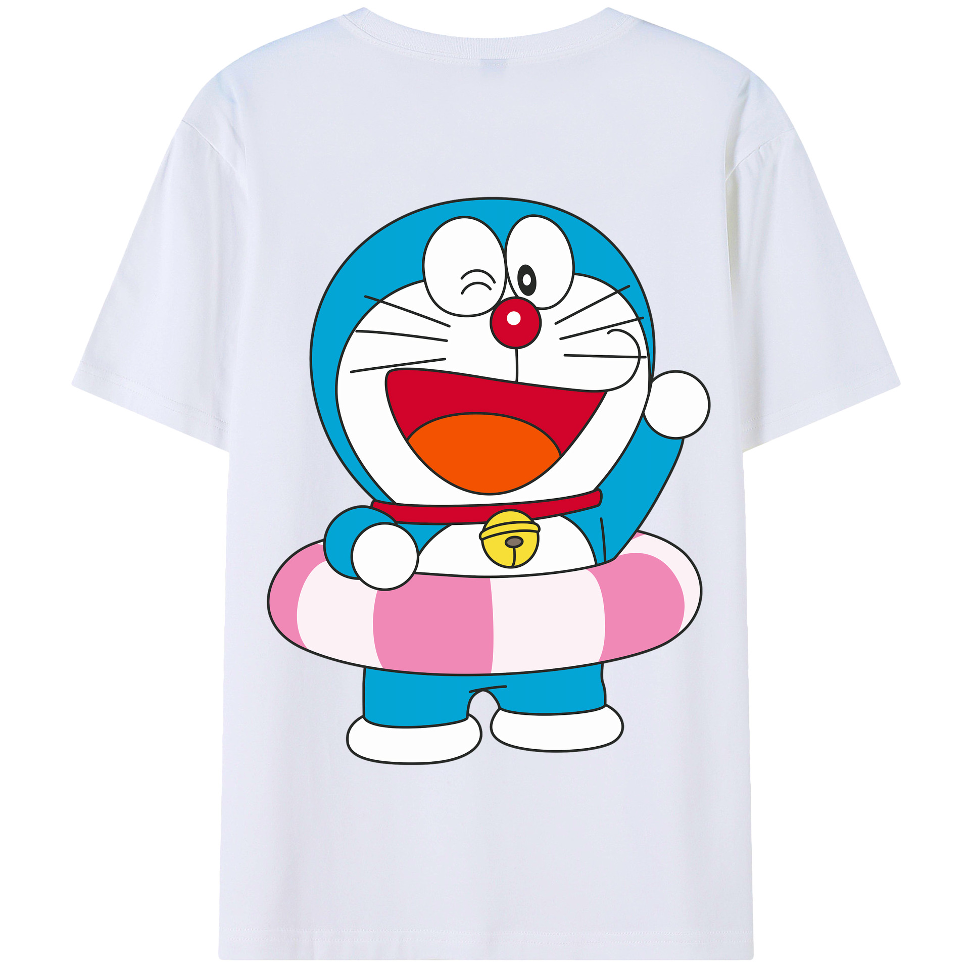 （画像用） ドラえもん Doraemon 綿100％半袖Tシャツ（背面プリント）