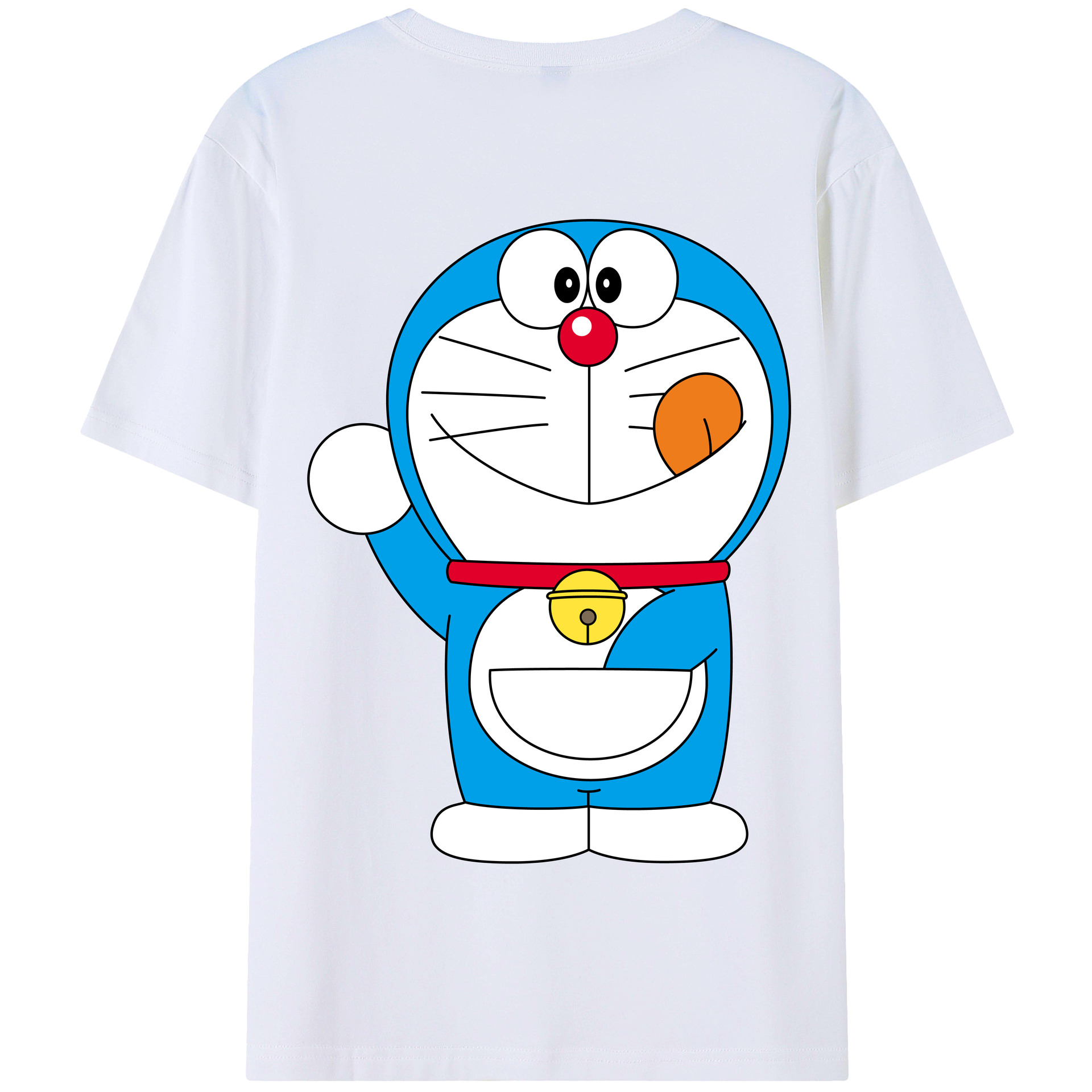 （画像用） ドラえもん Doraemon 綿100％半袖Tシャツ（背面プリント）