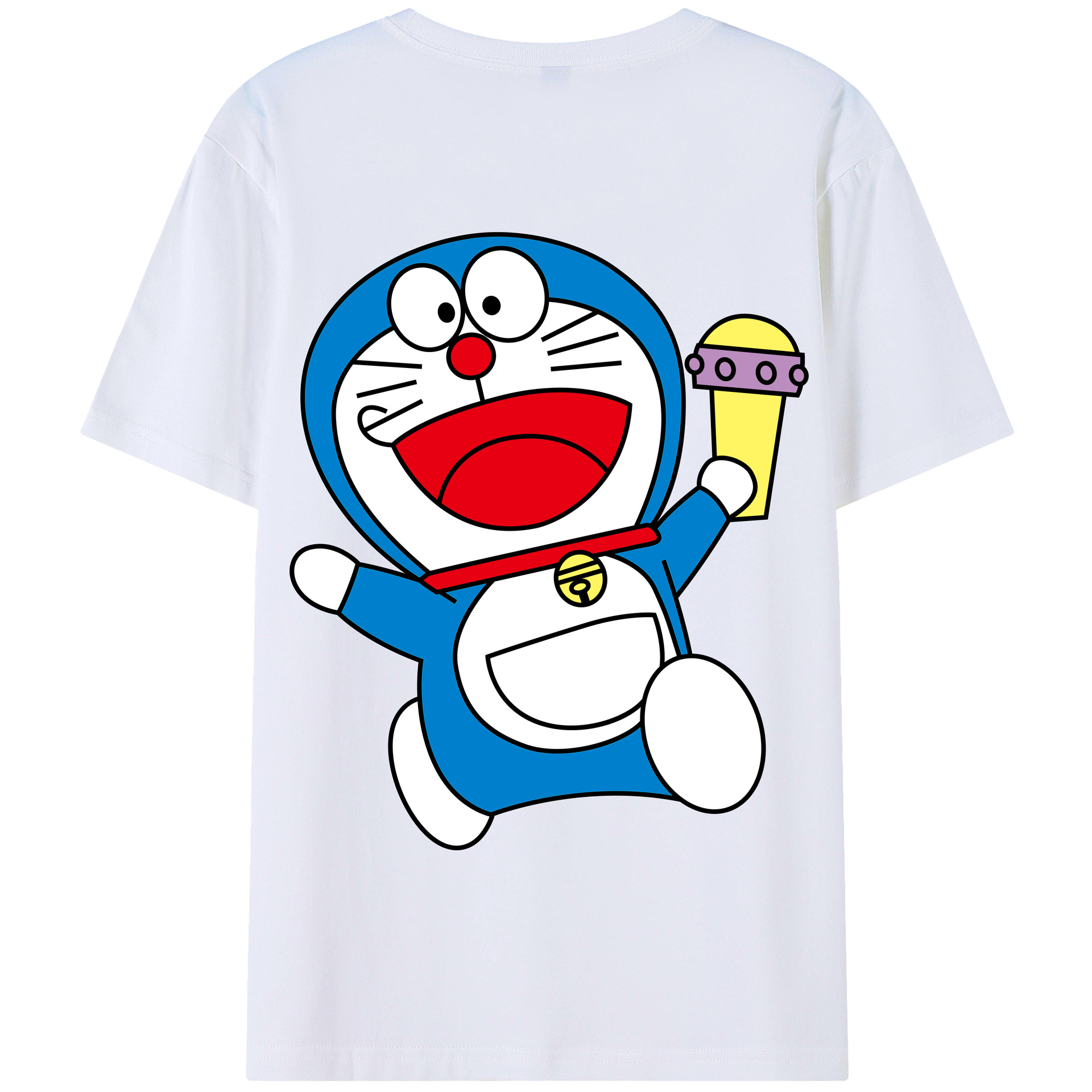 （画像用） ドラえもん Doraemon 綿100％半袖Tシャツ（背面プリント）