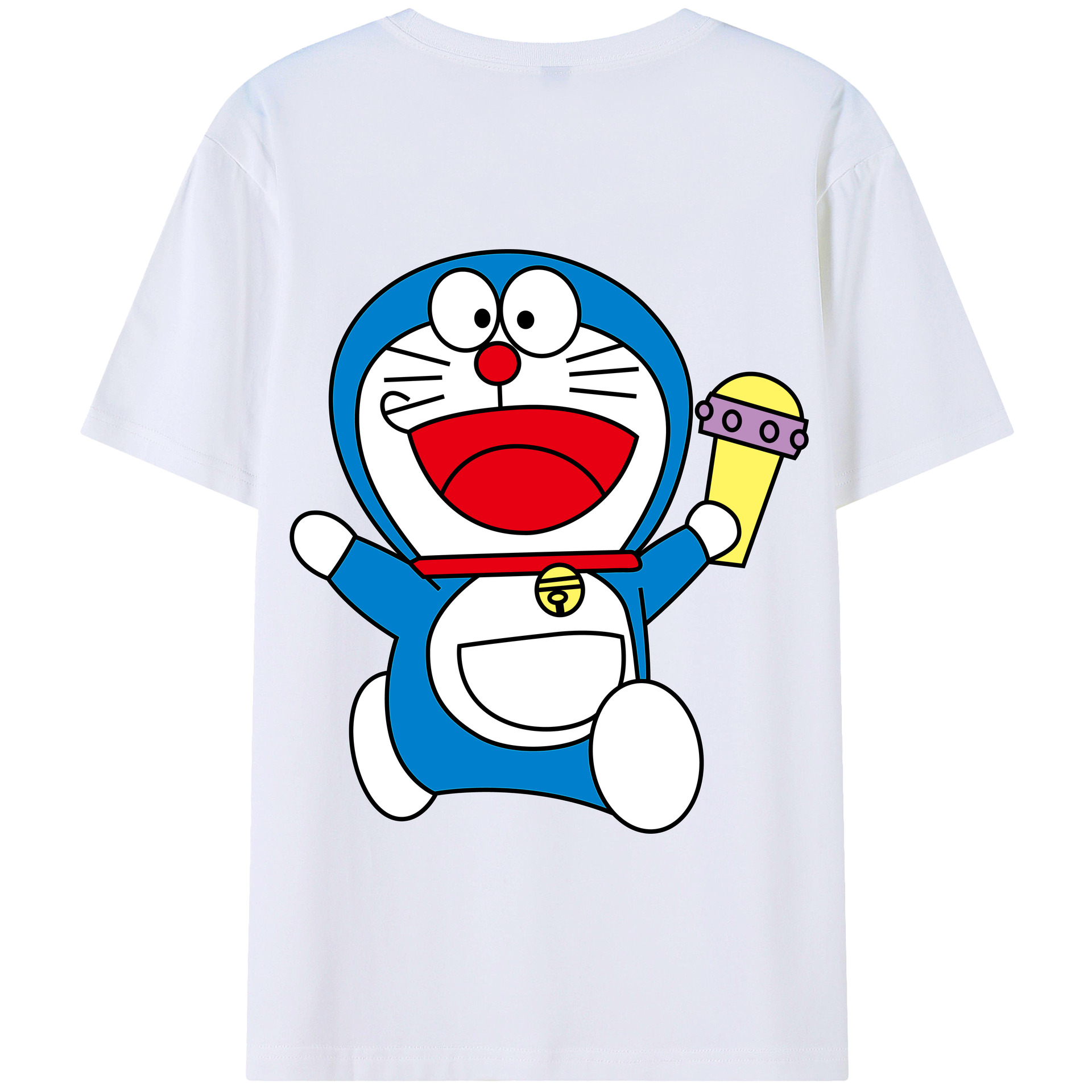 （画像用） ドラえもん Doraemon 綿100％半袖Tシャツ（背面プリント）