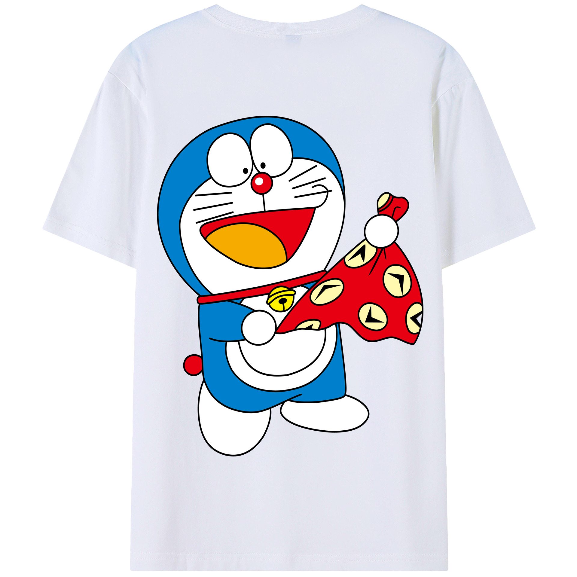 （画像用） ドラえもん Doraemon 綿100％半袖Tシャツ（背面プリント）