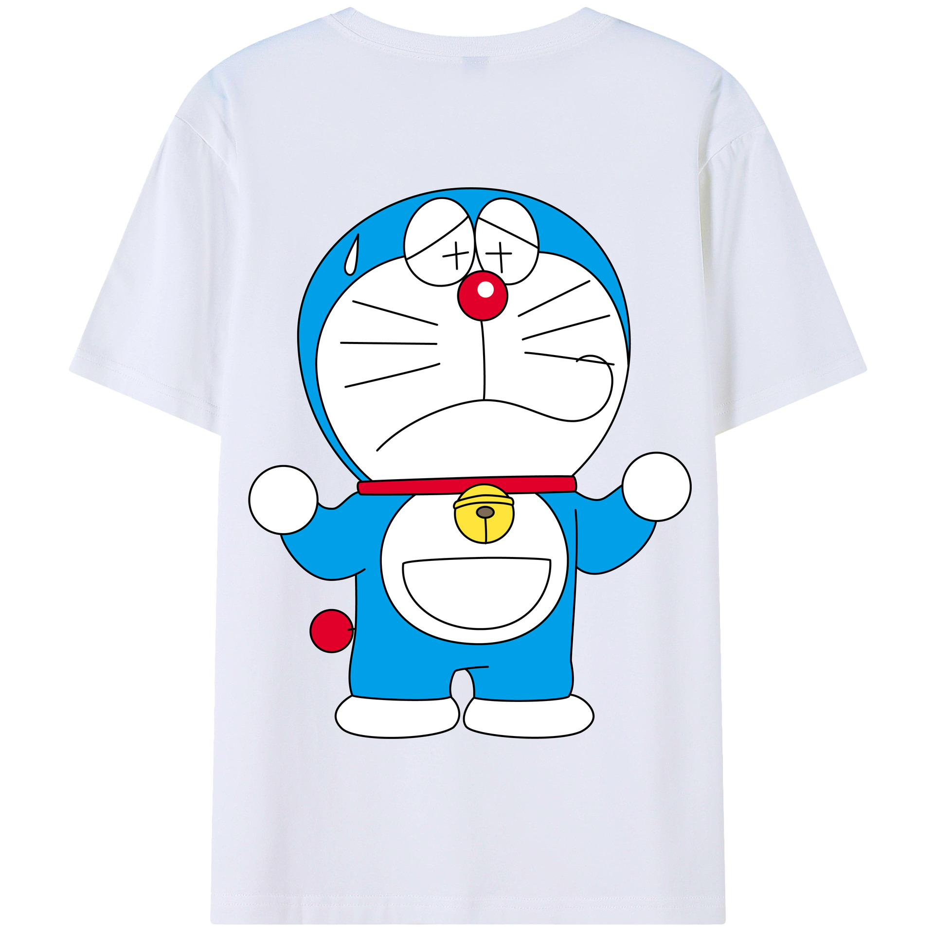 （画像用） ドラえもん Doraemon 綿100％半袖Tシャツ（背面プリント）