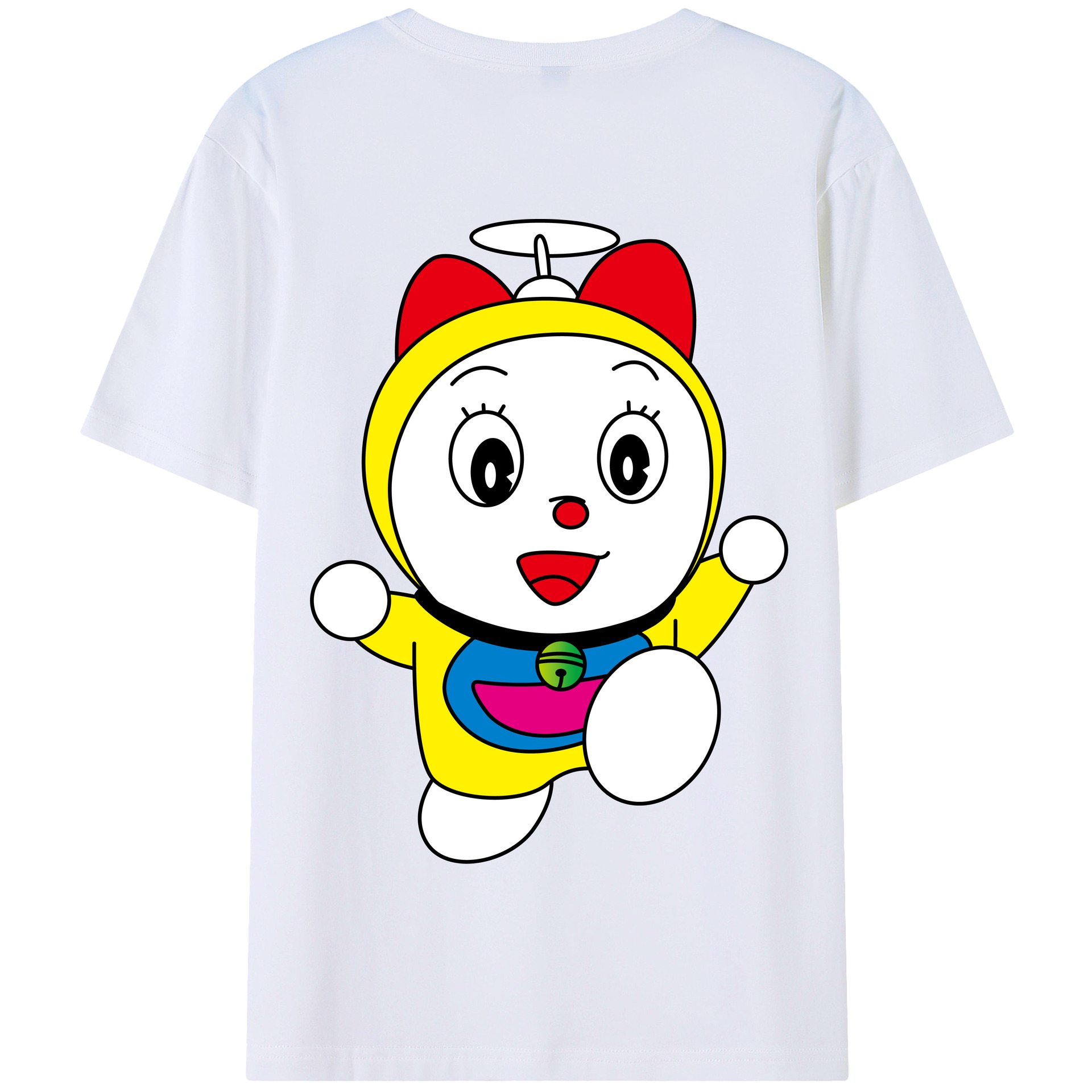 （画像用） ドラえもん ドラミ Doraemon Dorami 綿100％半袖Tシャツ（背面プリント）