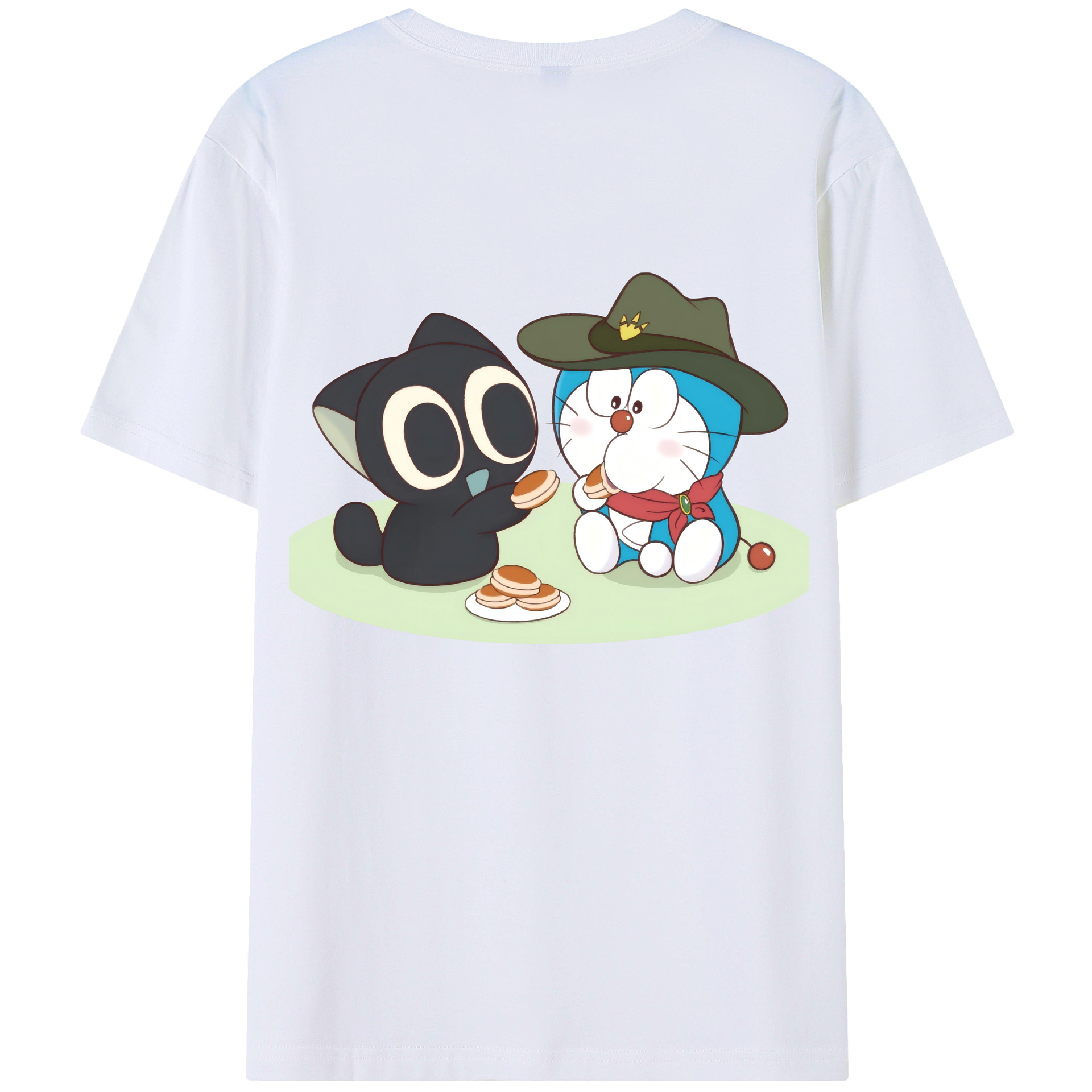 （画像用） ドラえもん Doraemon 綿100％半袖Tシャツ（背面プリント）