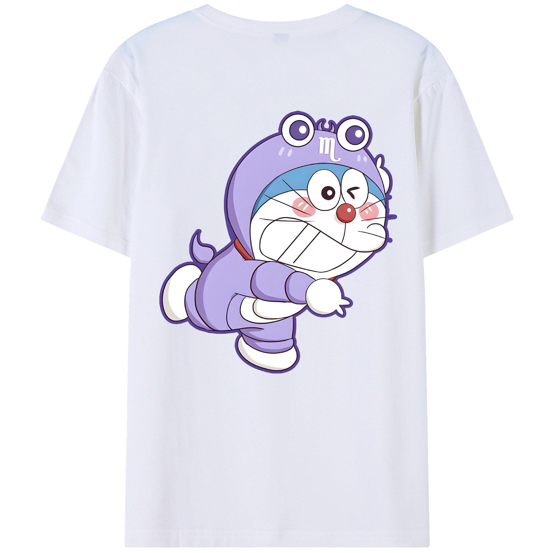 （画像用） ドラえもん Doraemon 綿100％半袖Tシャツ（背面プリント）