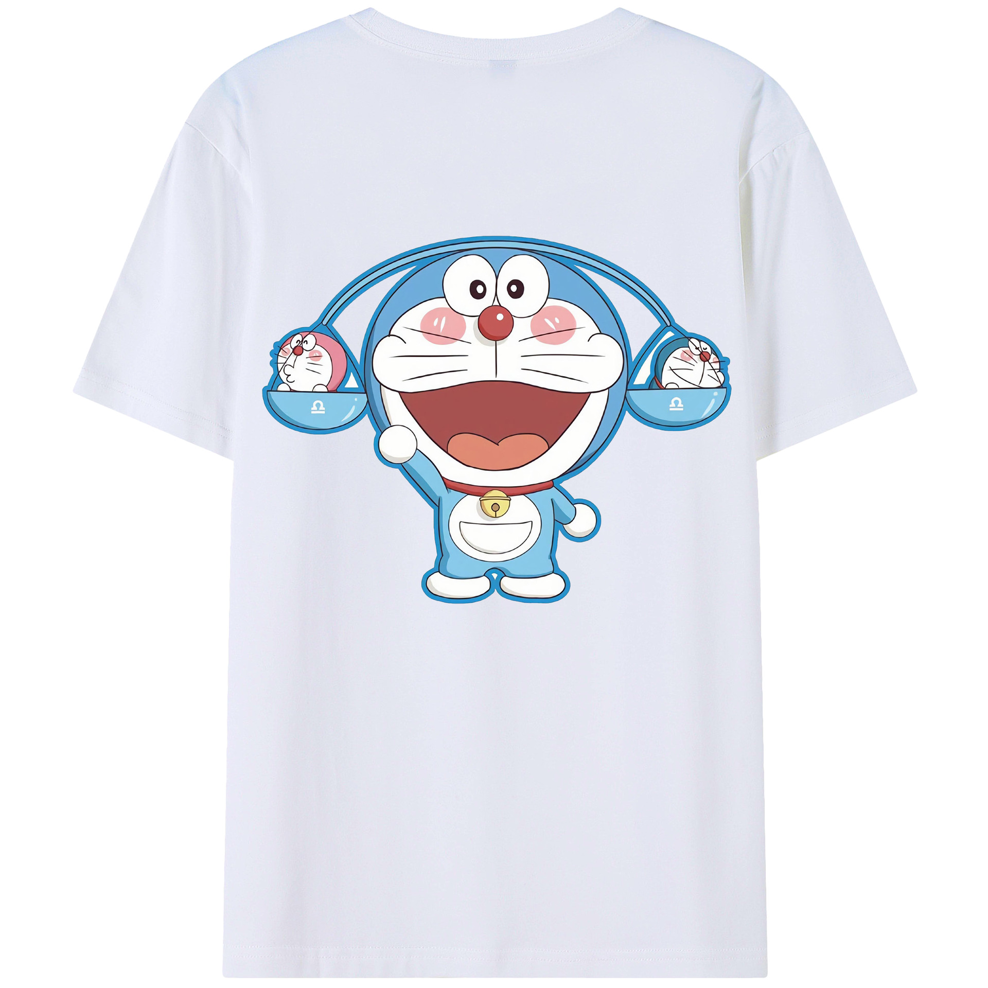 （画像用） ドラえもん Doraemon 綿100％半袖Tシャツ（背面プリント）