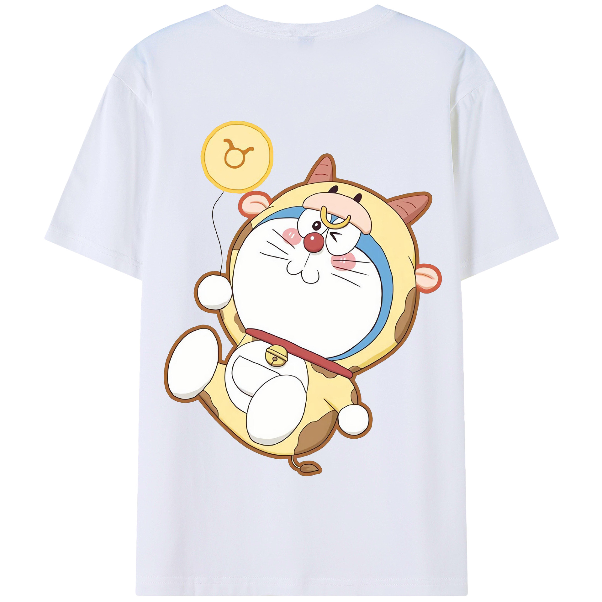 （画像用） ドラえもん Doraemon 綿100％半袖Tシャツ（背面プリント）