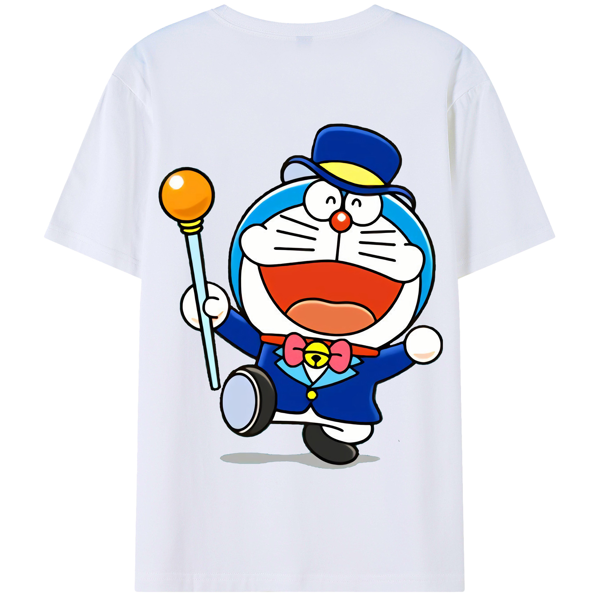（画像用） ドラえもん Doraemon 綿100％半袖Tシャツ（背面プリント）