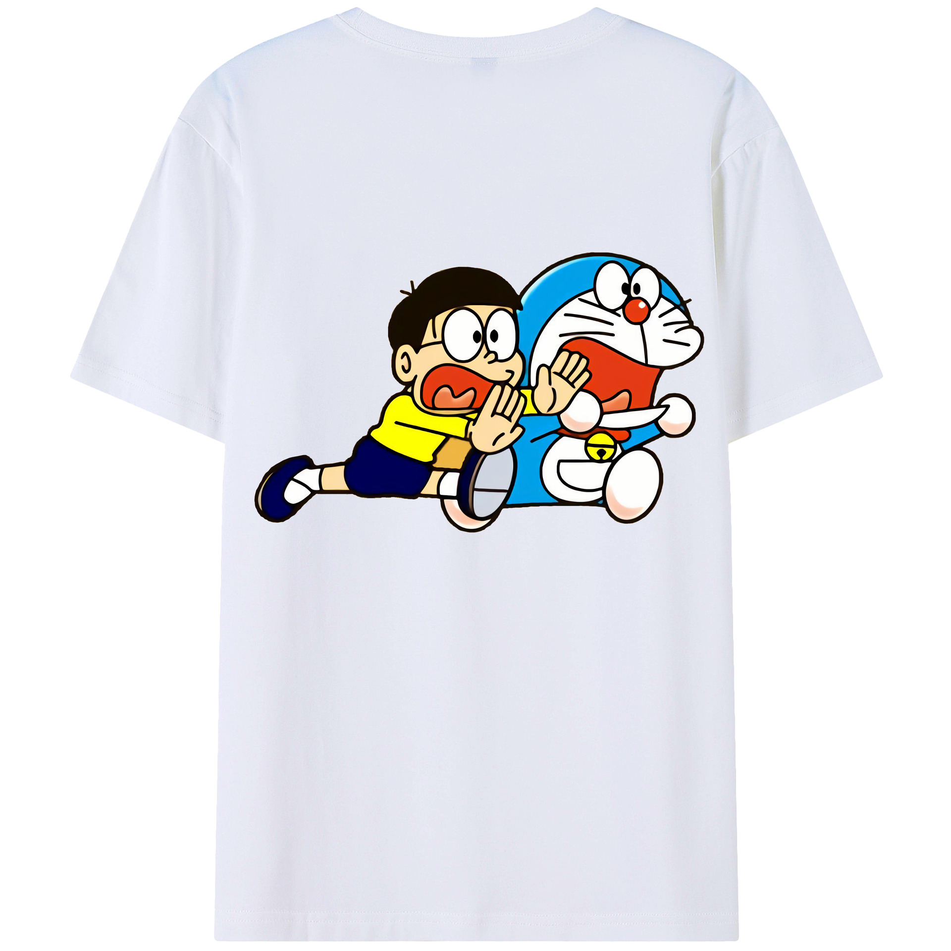 （画像用） ドラえもん Doraemon 綿100％半袖Tシャツ（背面プリント）